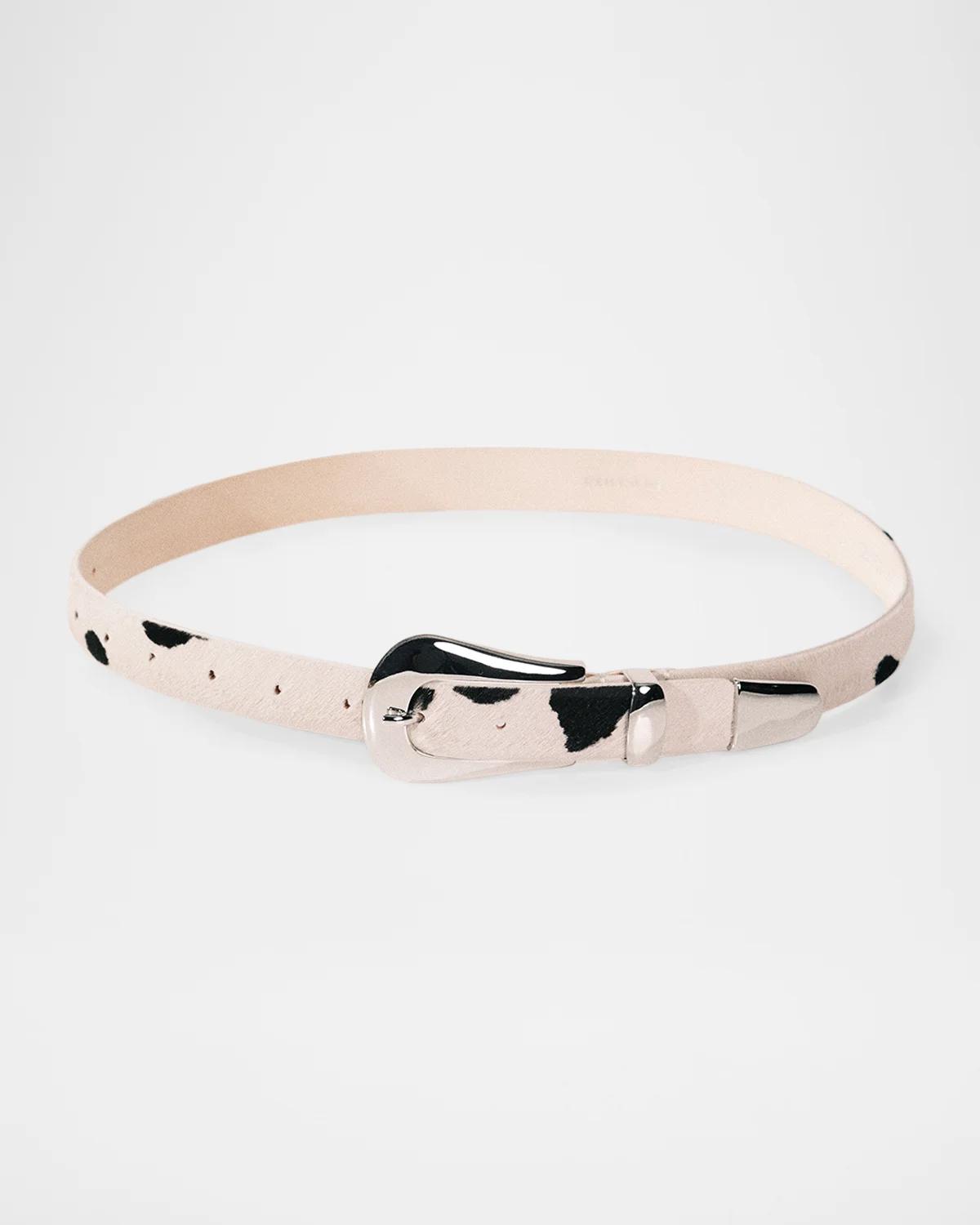 Dehanche Colette Dalmatian Calf Hair Belt