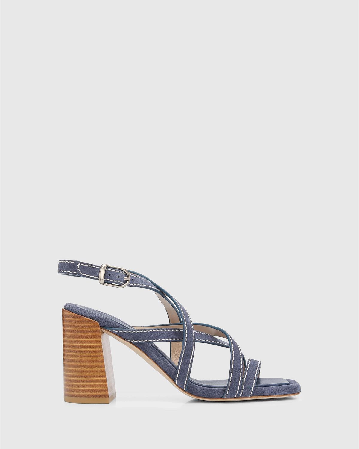 85mm Park Suede Block-Heel Sandals