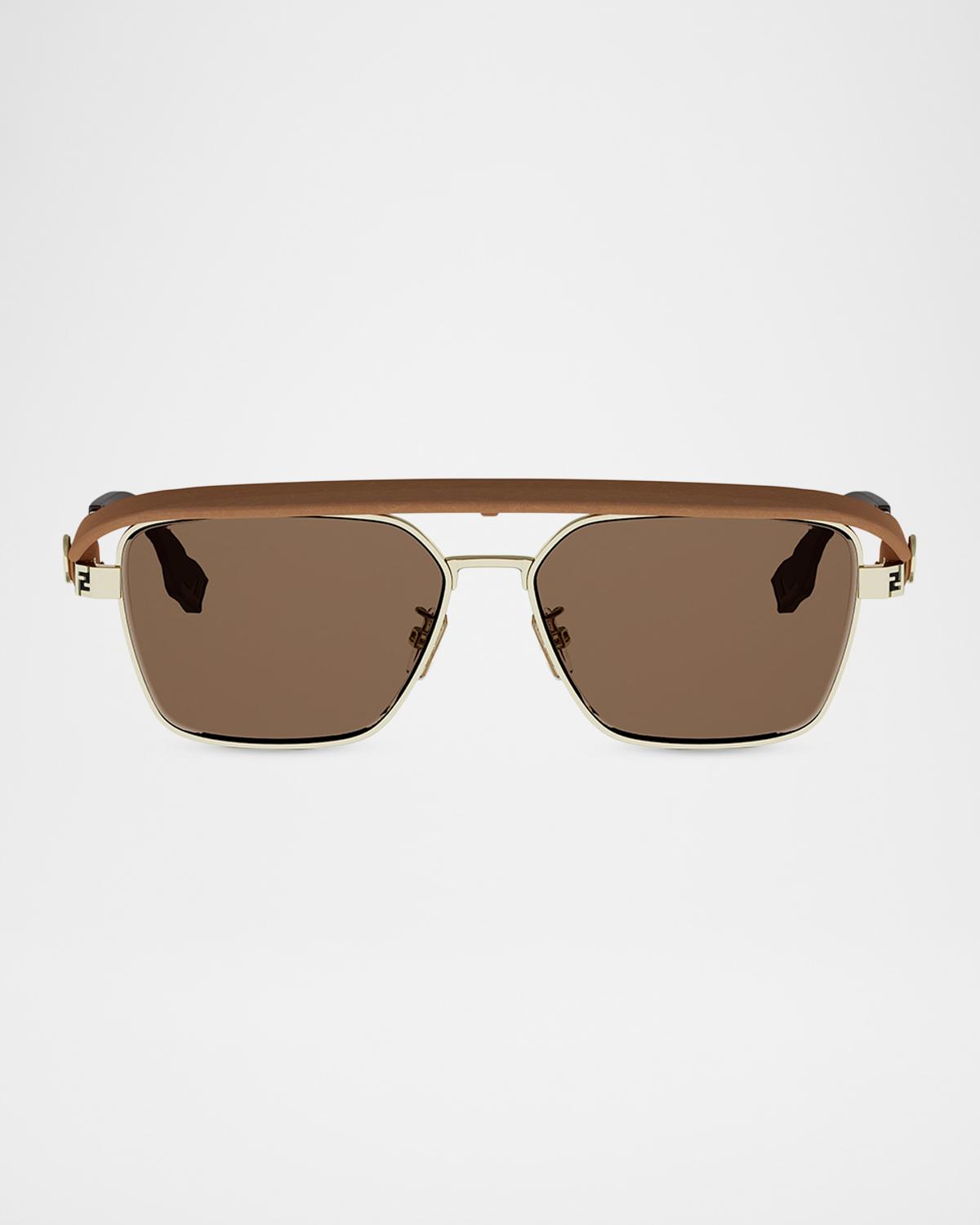 Fendi Men's Fendi Sky Metal Aviator Sunglasses