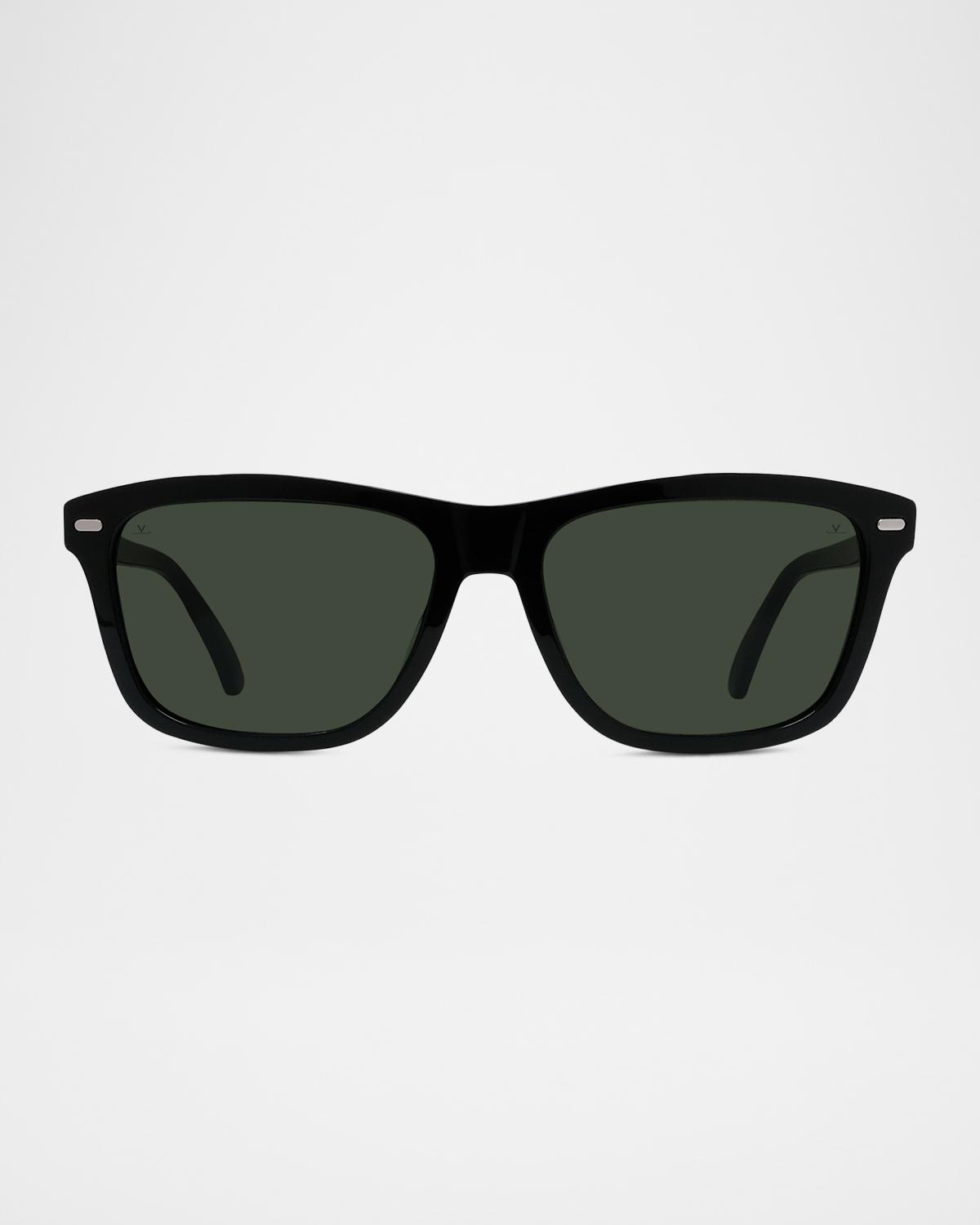 Vuarnet Men's Belvedere 15 Acetate Rectangle Sunglasses