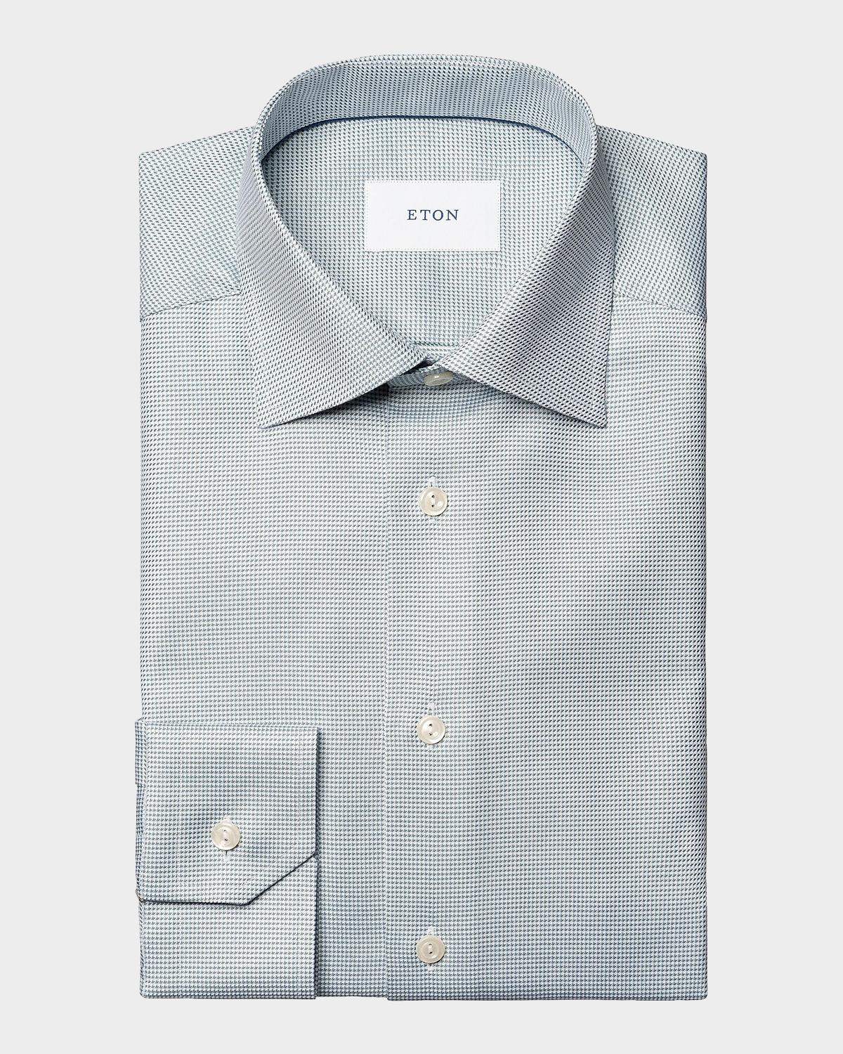 Eton Men's Contemporary-Fit Semi Solid Twill Shirt