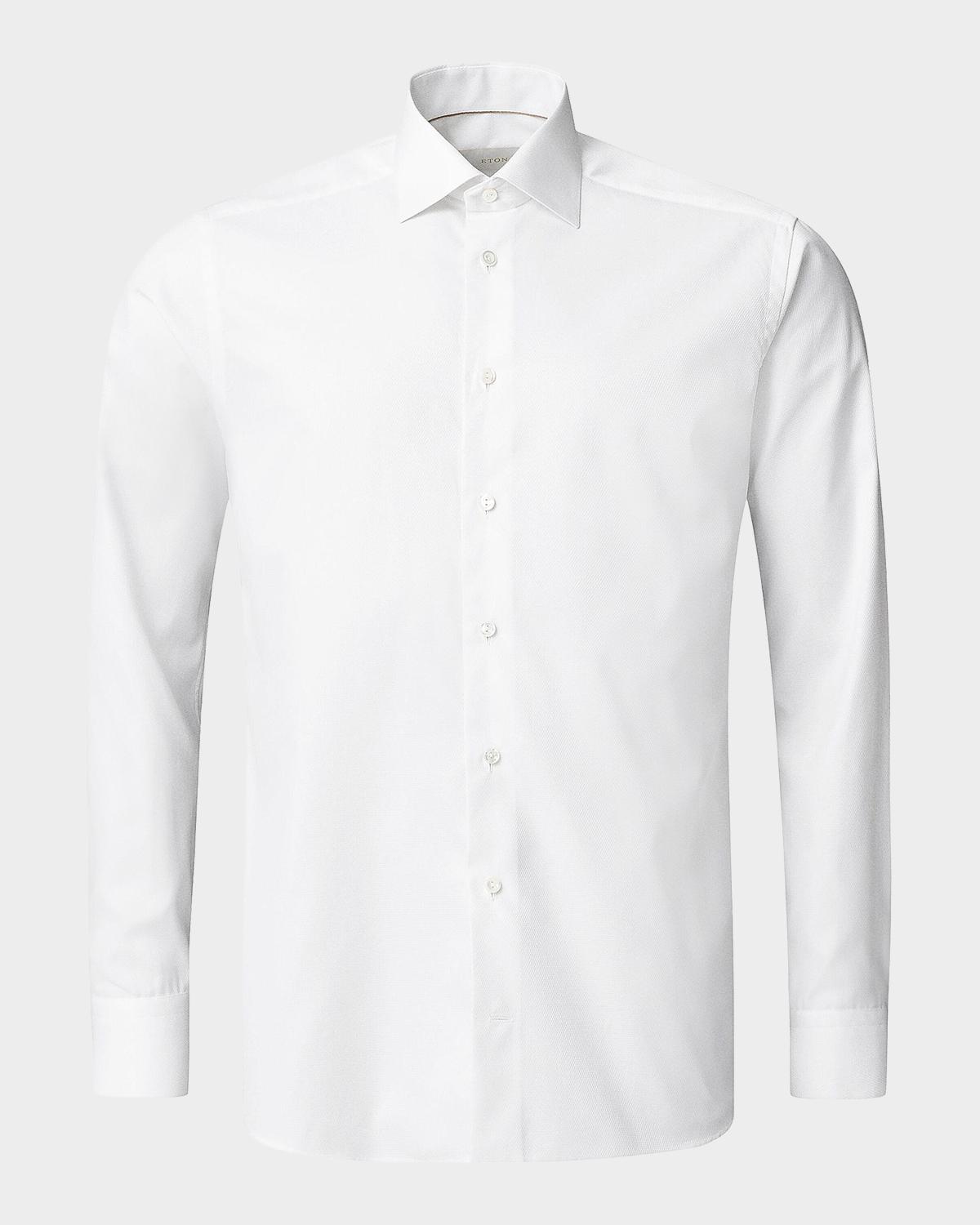 Eton Men's Textured Cotton Contemporary-Fit Piqué Shirt
