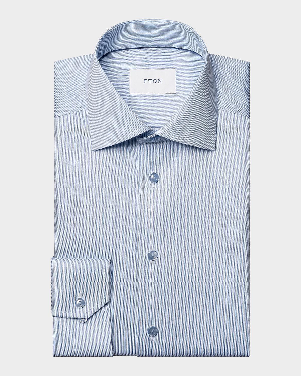 Eton Men's Striped Twill Contemporary-Fit Shirt