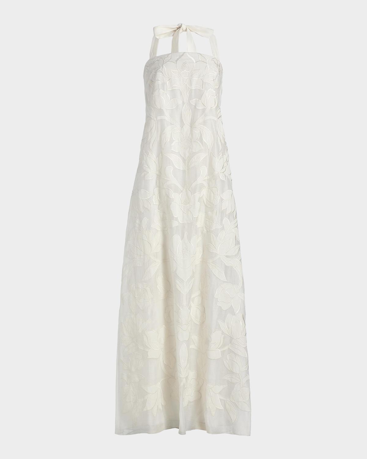 SACHIN BABI Amal Floral Lace A-Line Gown