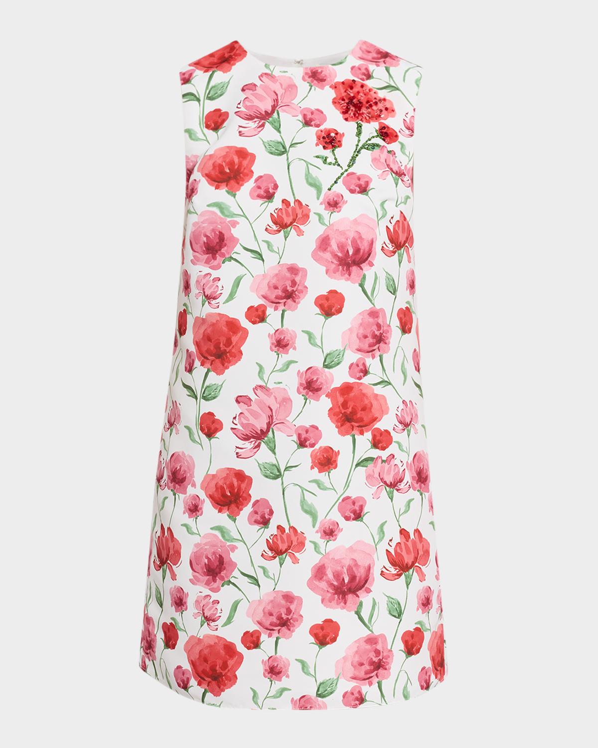 SACHIN BABI Uma Floral-Print Mini Shift Dress