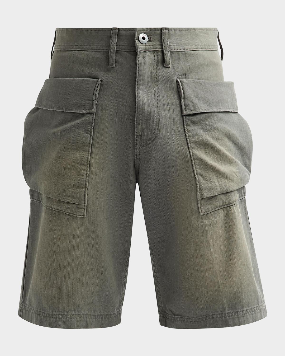 G-Star High Pocket Sun-Faded Cotton Shorts