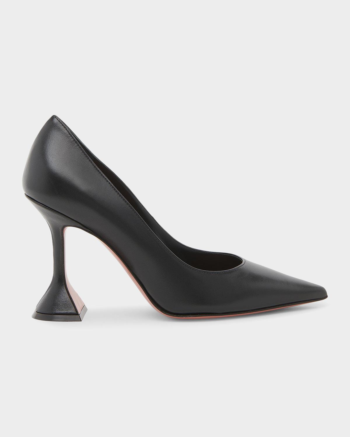 Amina Muaddi Ami 95MM Leather Pumps