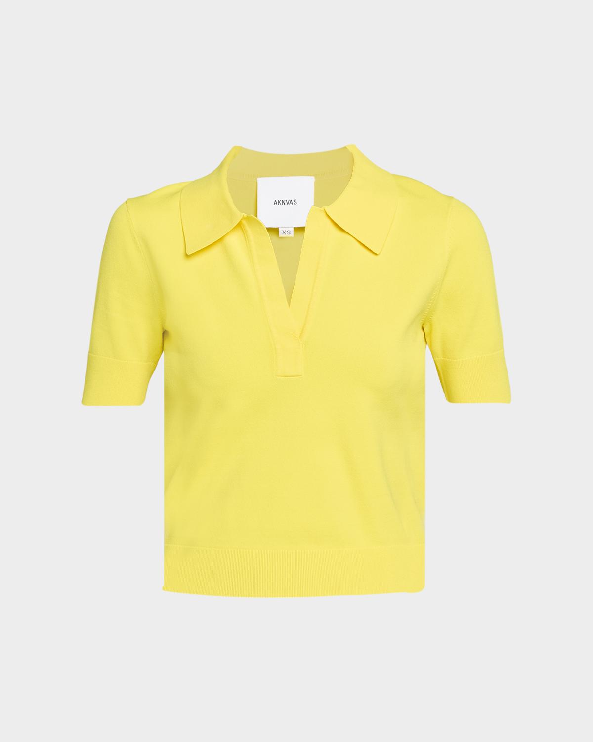 AKNVAS Emma Short-Sleeve Polo Top