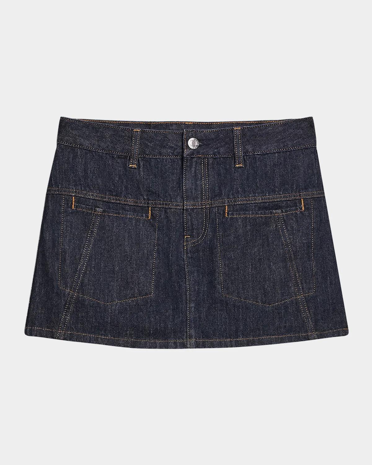 Helmut Lang Denim Mini Skirt