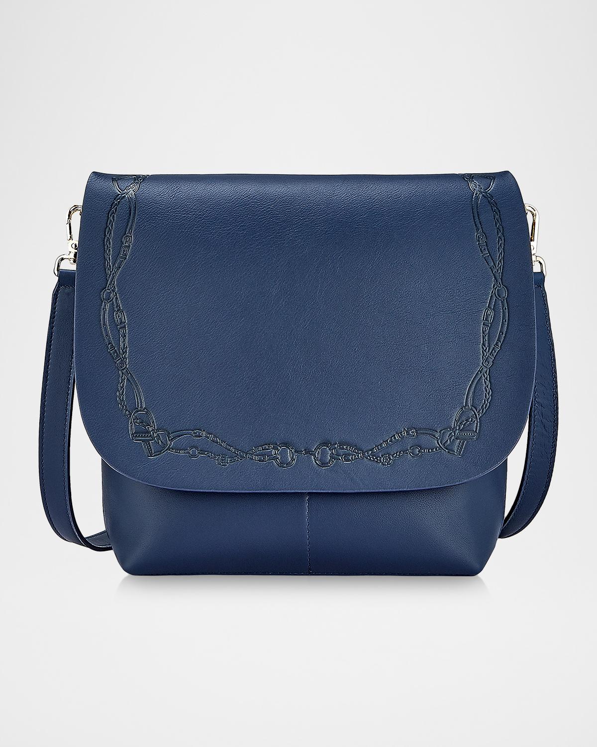 x Melissa Bamber Equestrian Andie Bridle Leather Crossbody Bag