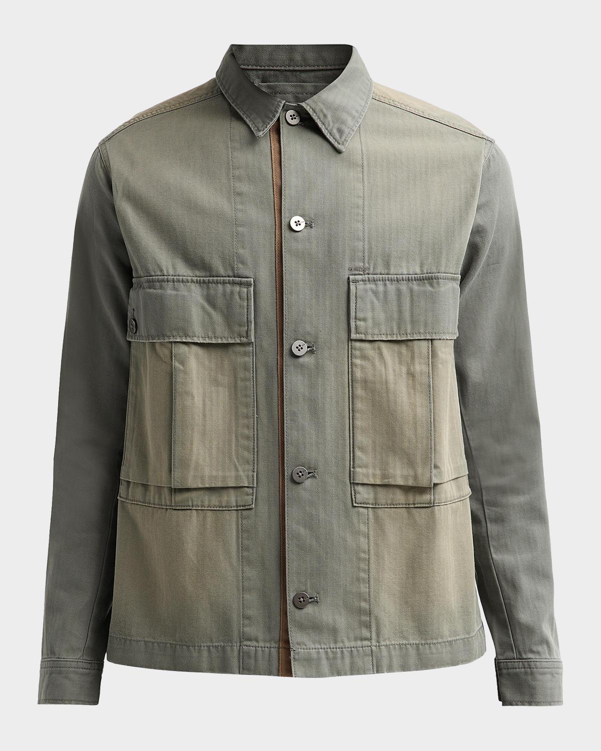 G-Star Men's Cotton Utility Shirt Jacket