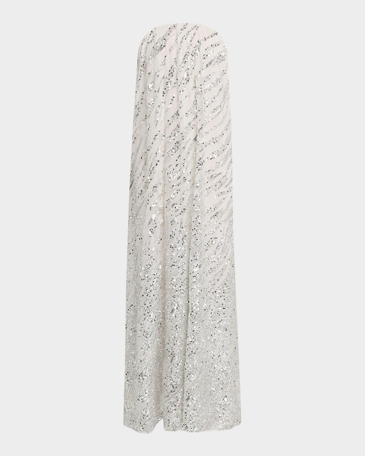 HELSI Margot Strapless Ombre Sequin Gown