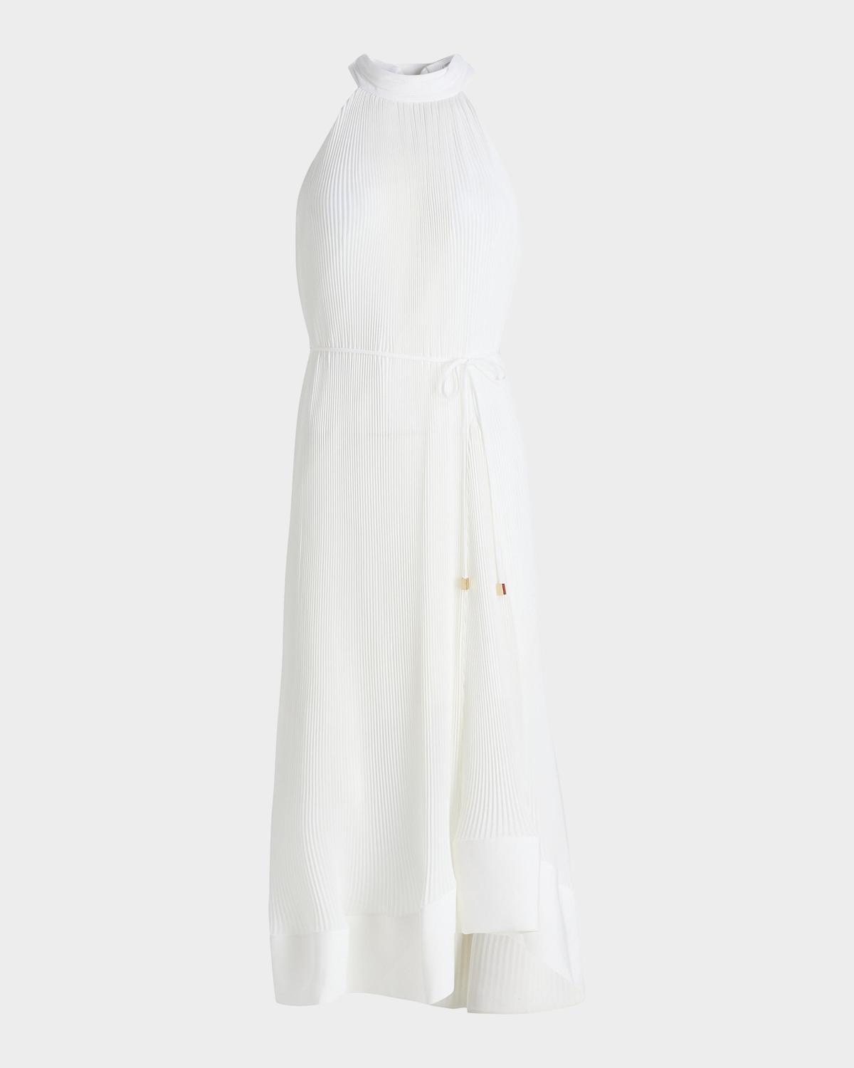 Milly Nalani Pleated Midi-Dress
