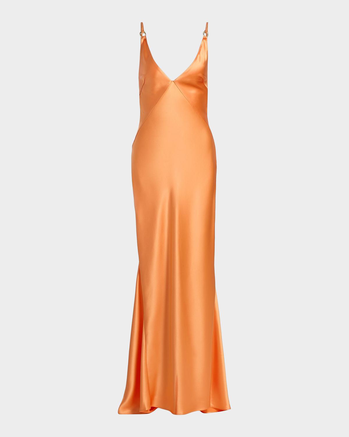 Acler Utterby Satin Maxi Dress