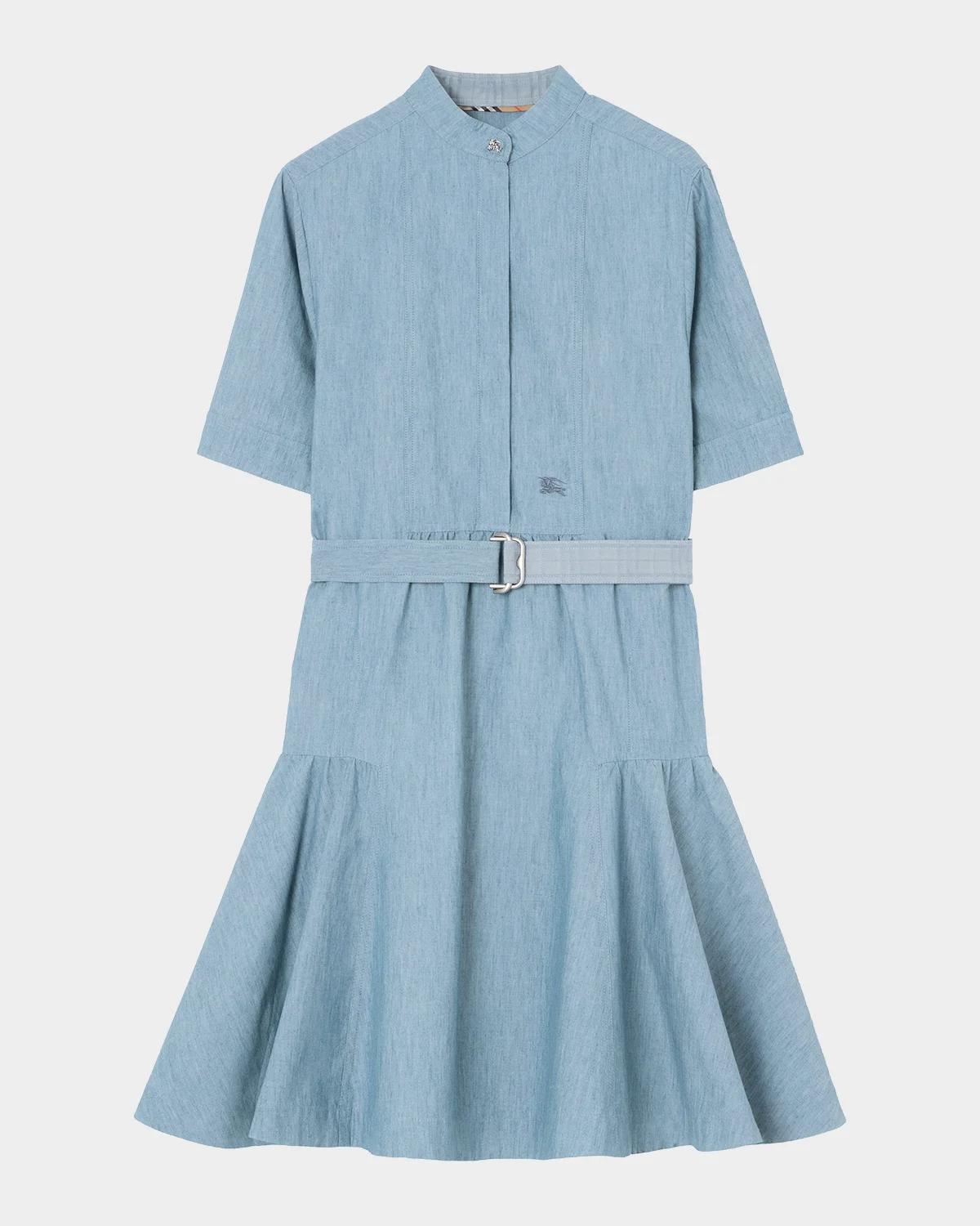 Burberry Jean Denim Belted Dress