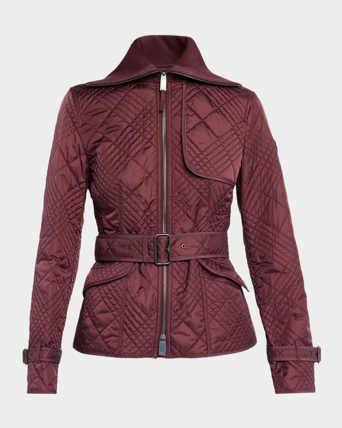 Abbeydale Micro Check Quilted Nylon Jacket