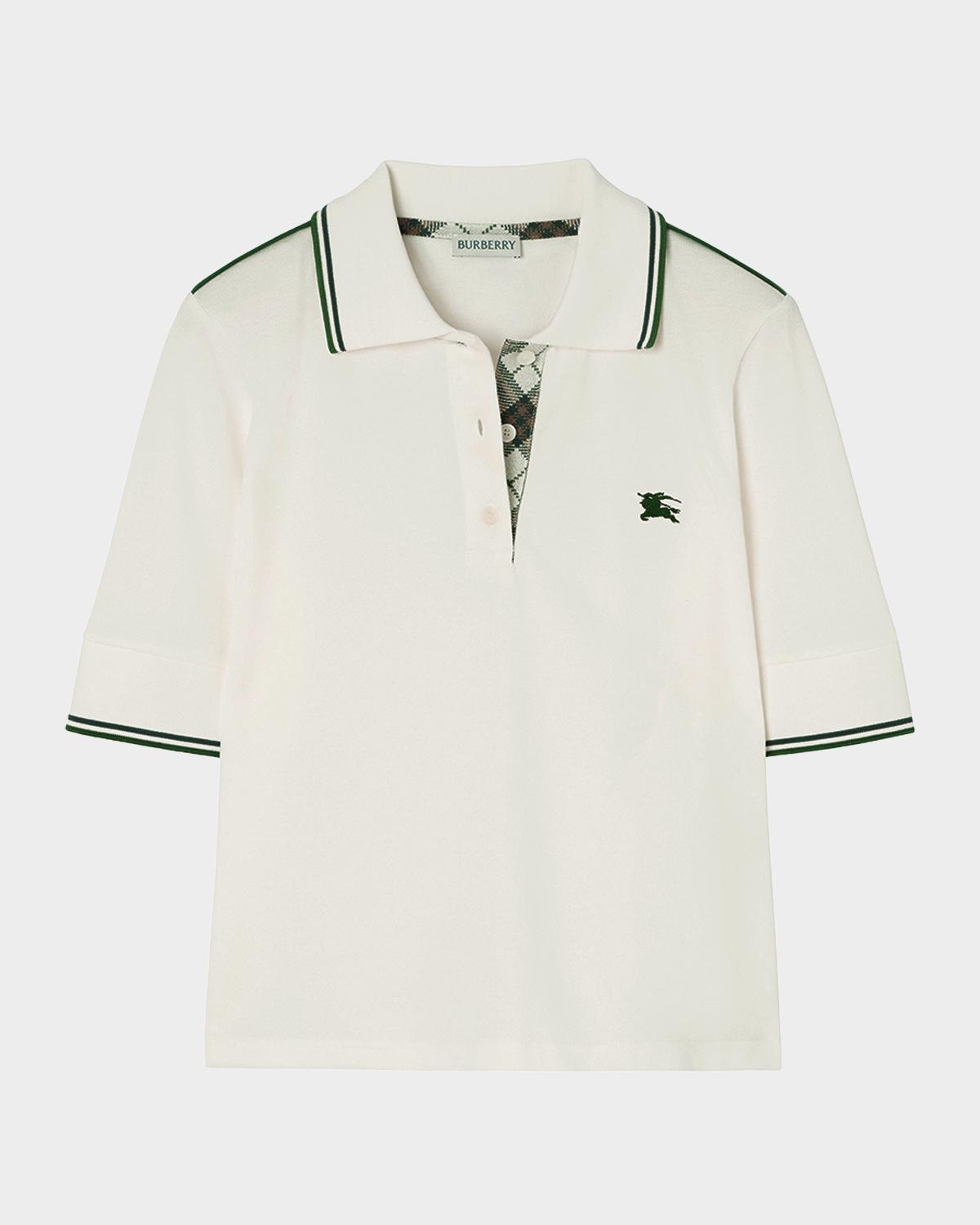 Burberry Billie Short-Sleeve Pique Polo Shirt