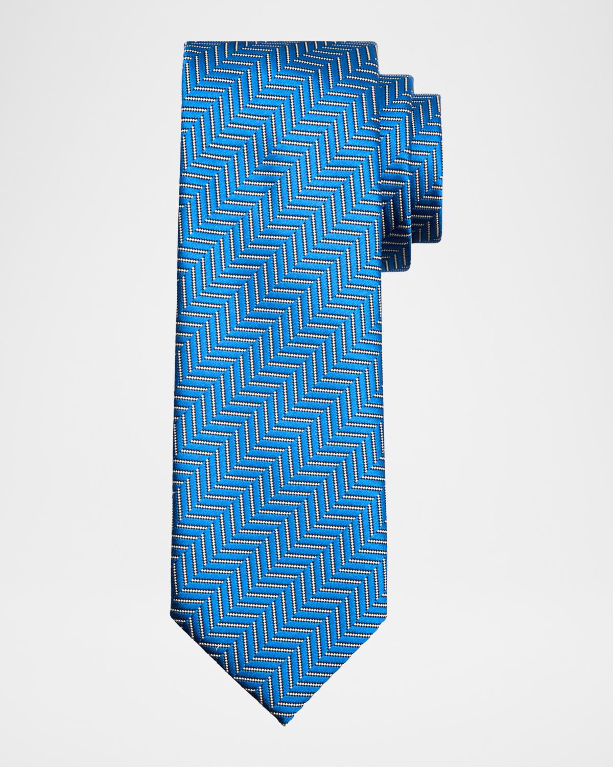 TOM FORD Men's Linen Polka Dot Tie