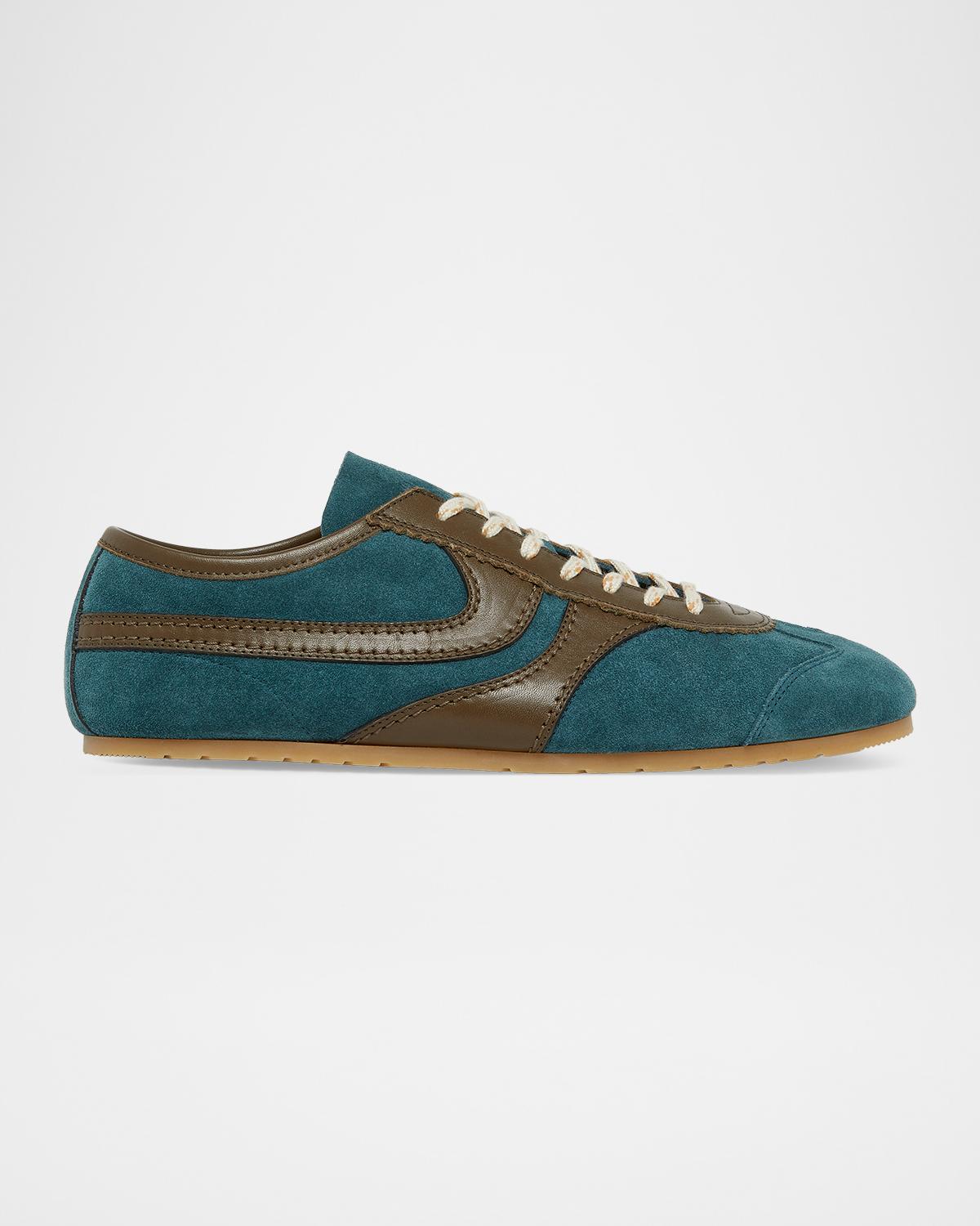Dries Van Noten Mixed Leather Retro Runner Sneakers