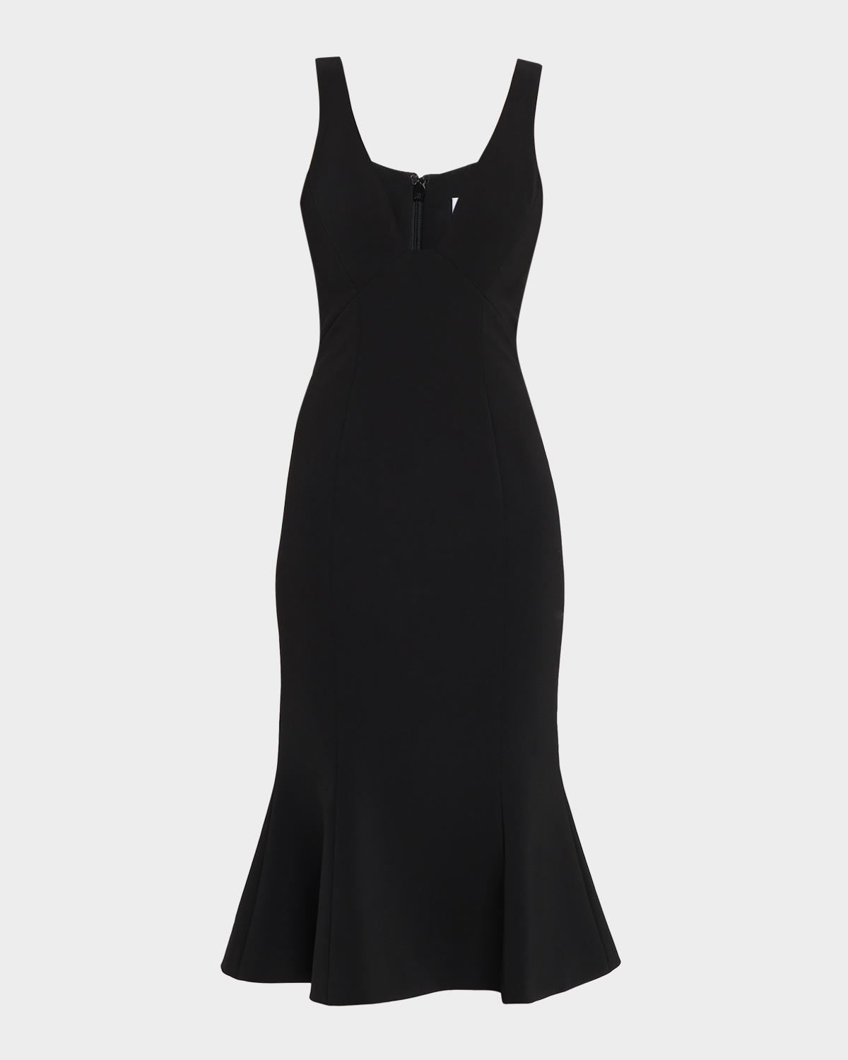 Prabal Gurung V-Neck Sleeveless Flounce Hem Dress