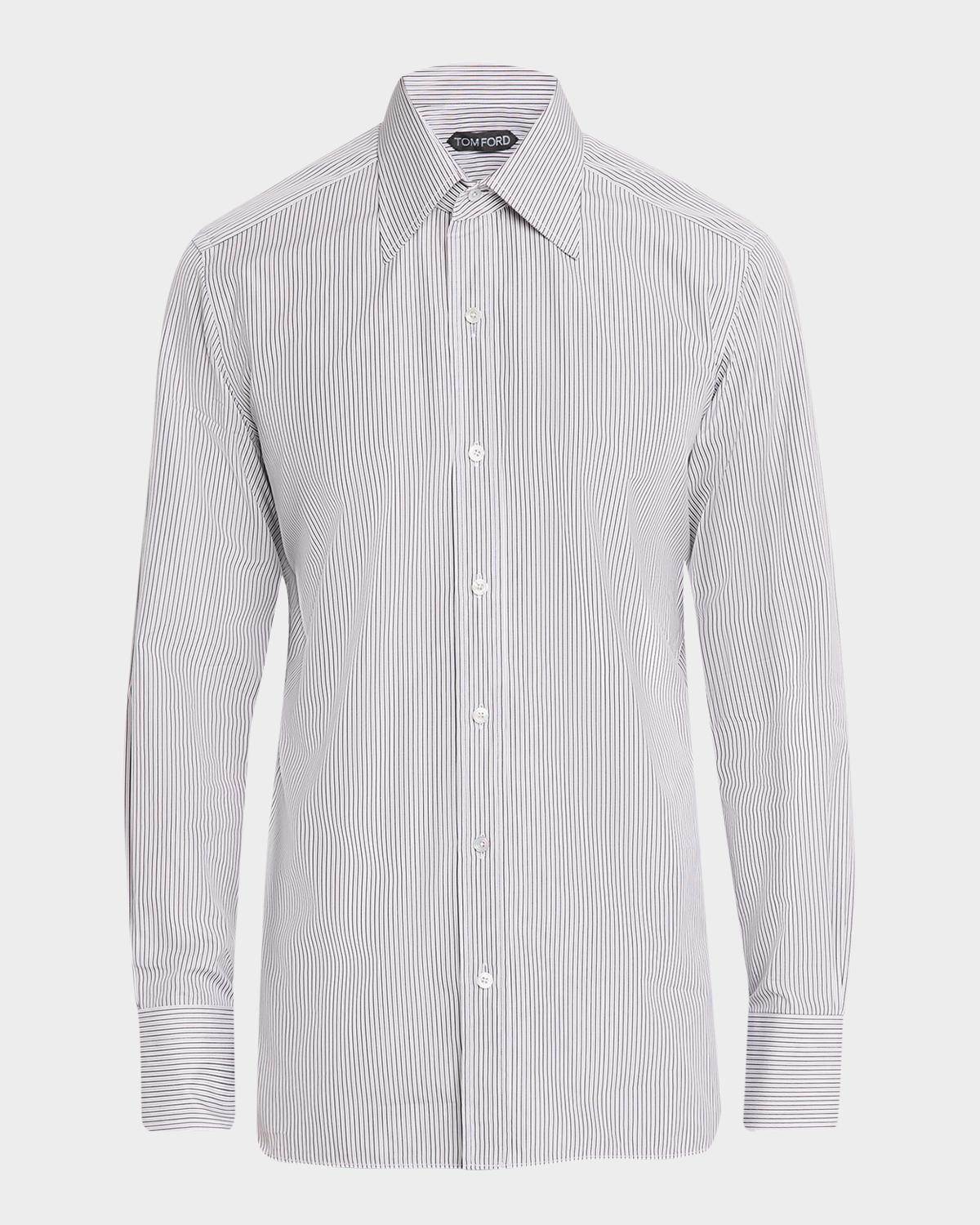 TOM FORD Boutique Men's Cotton Stripe Classic-Fit Dress Shirt