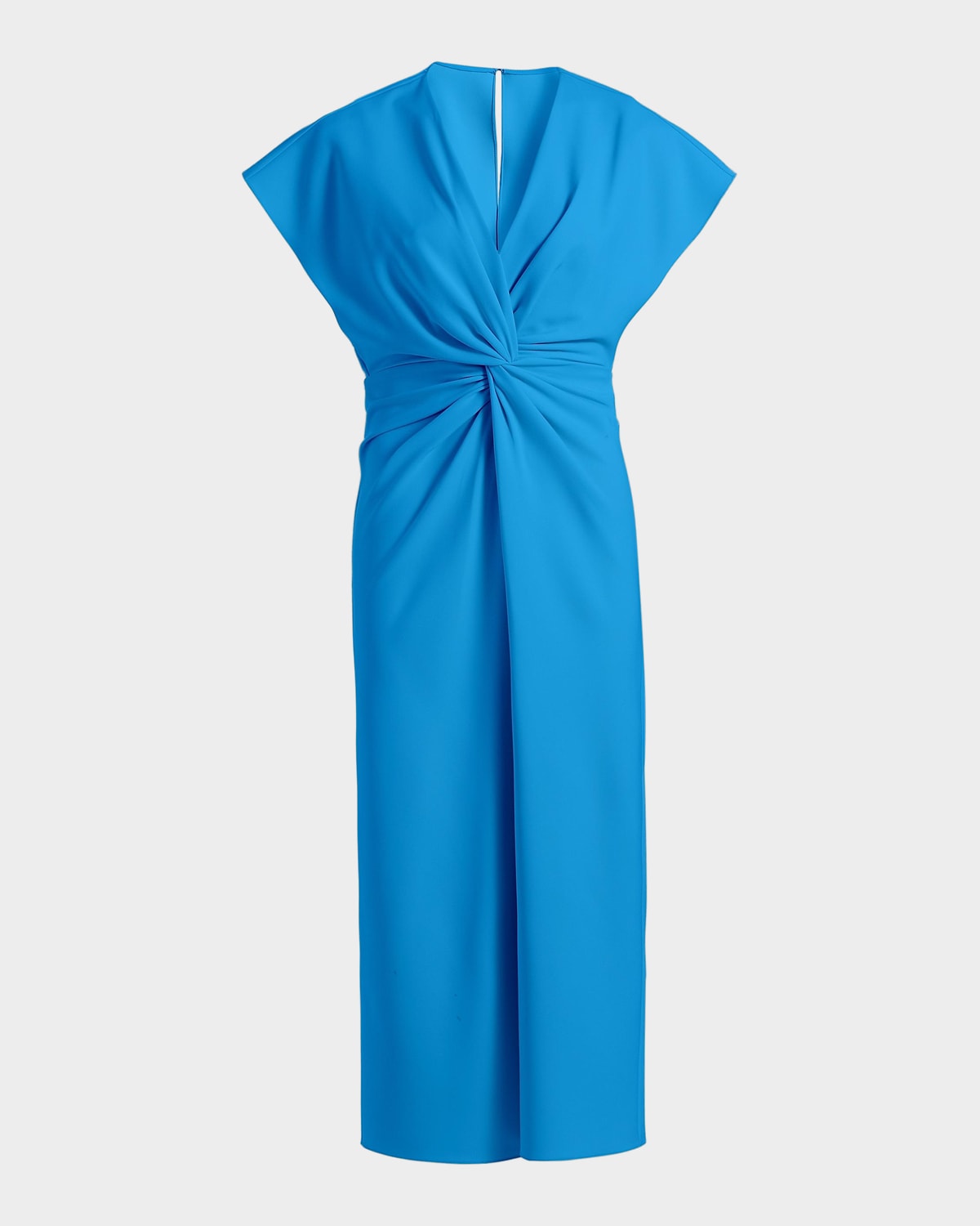Prabal Gurung Jackie Twist-front Midi-dress In Blue