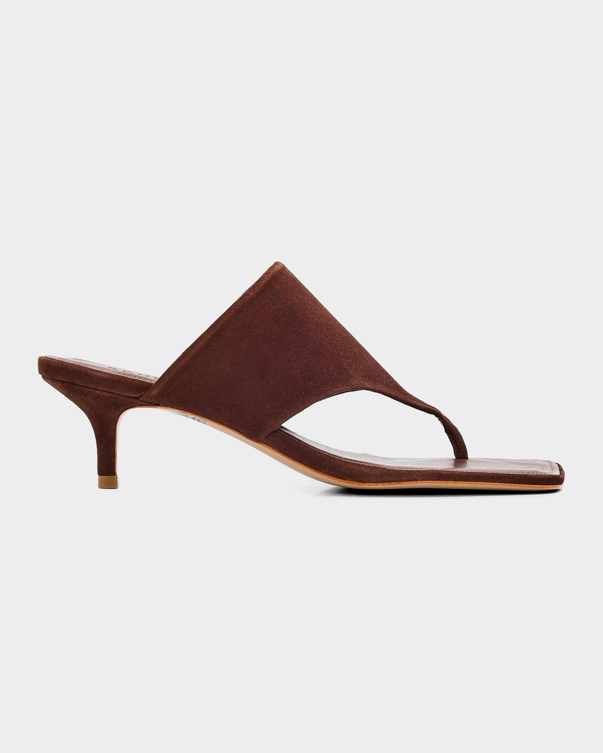 Schutz 60mm Sage Suede Sandals