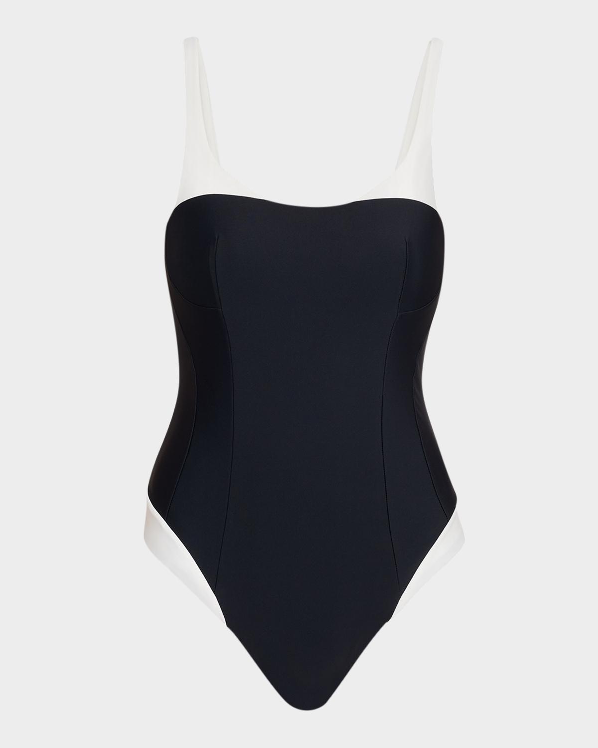 Char Colorblock One-Piece Swimsuit