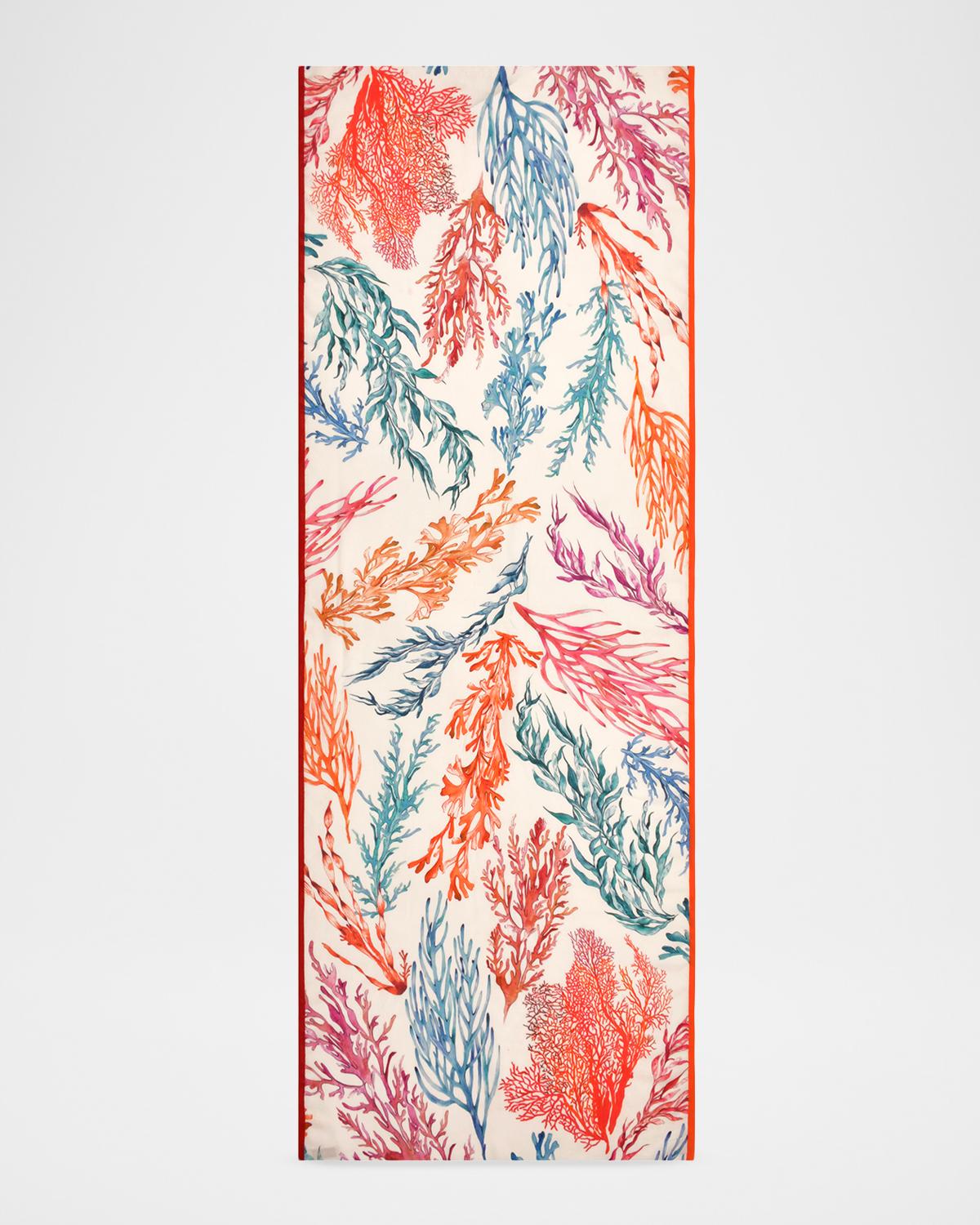 Janavi India Coral Canopy Wool Scarf