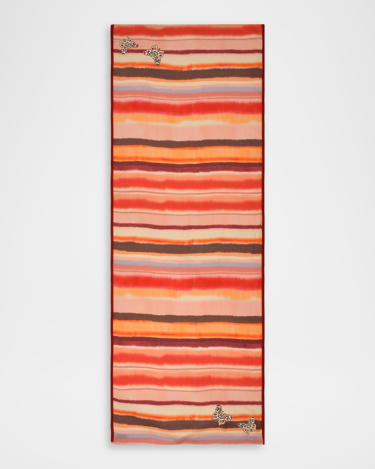 Janavi India Sunet Mirage Wool-Silk Scarf