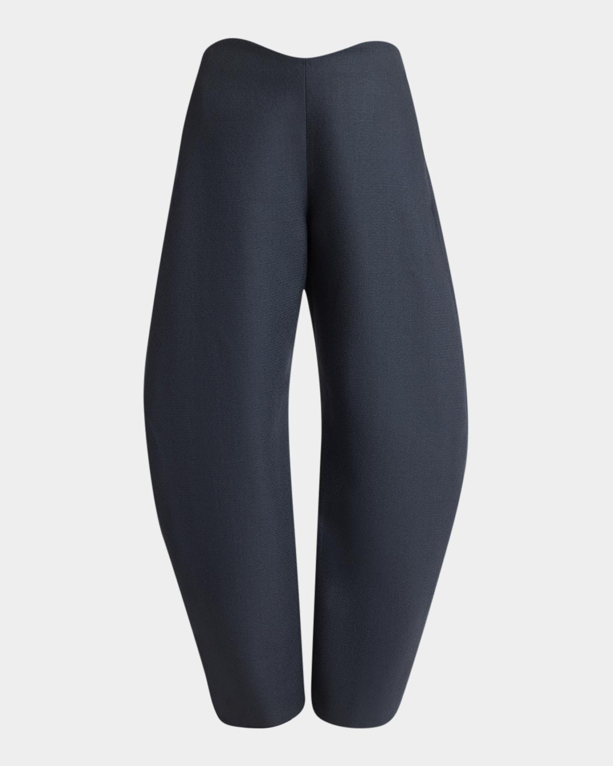 ALAÏA Barrel-Leg Wool Pants