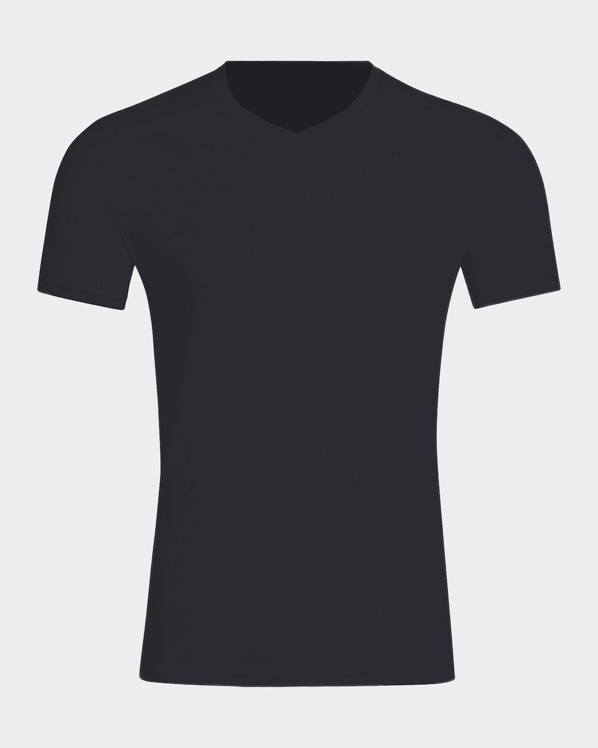 Commando Men's Premier Stretch-Cotton V-Neck Undershirt
