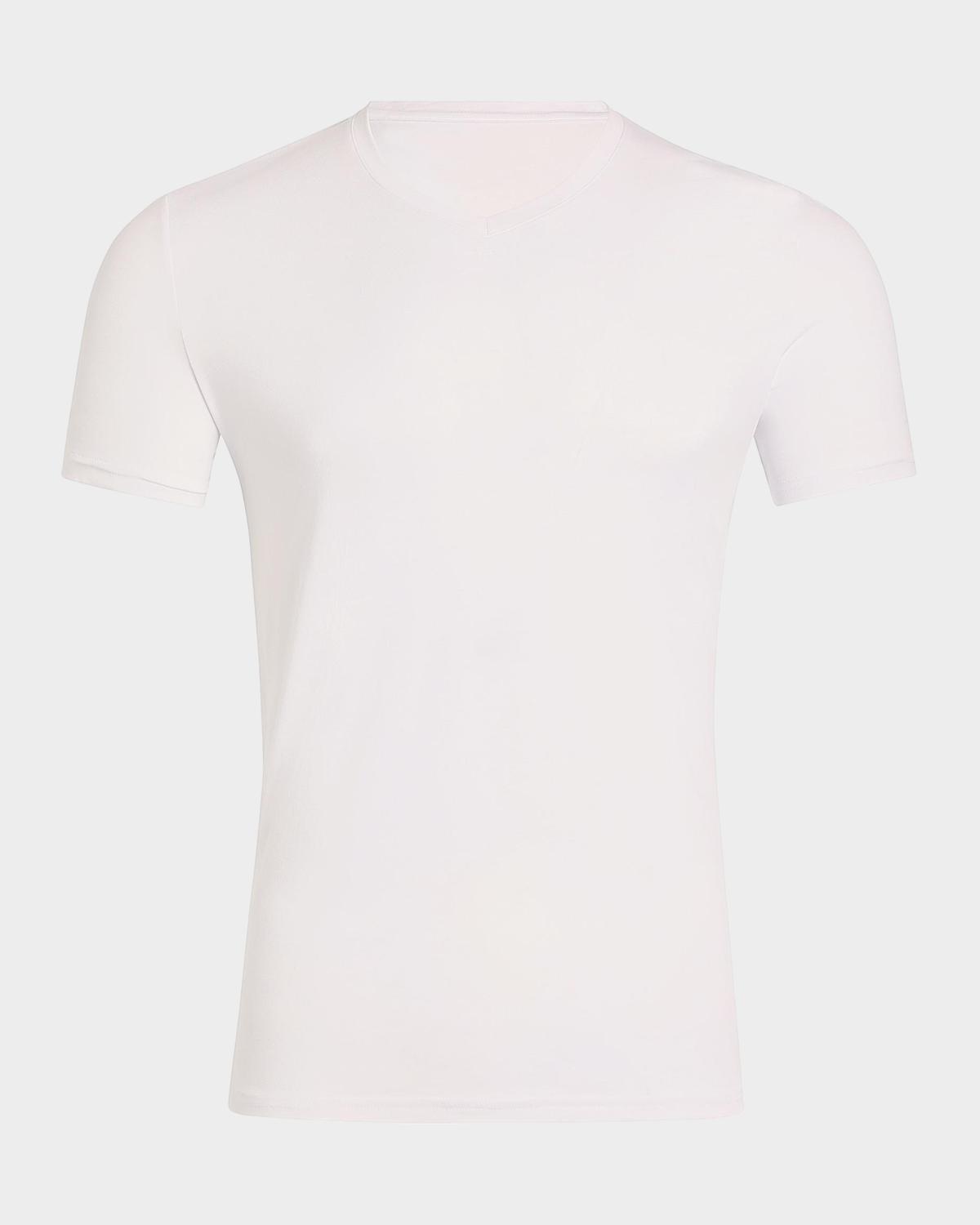 Commando Men's Premier Stretch-Cotton V-Neck Undershirt