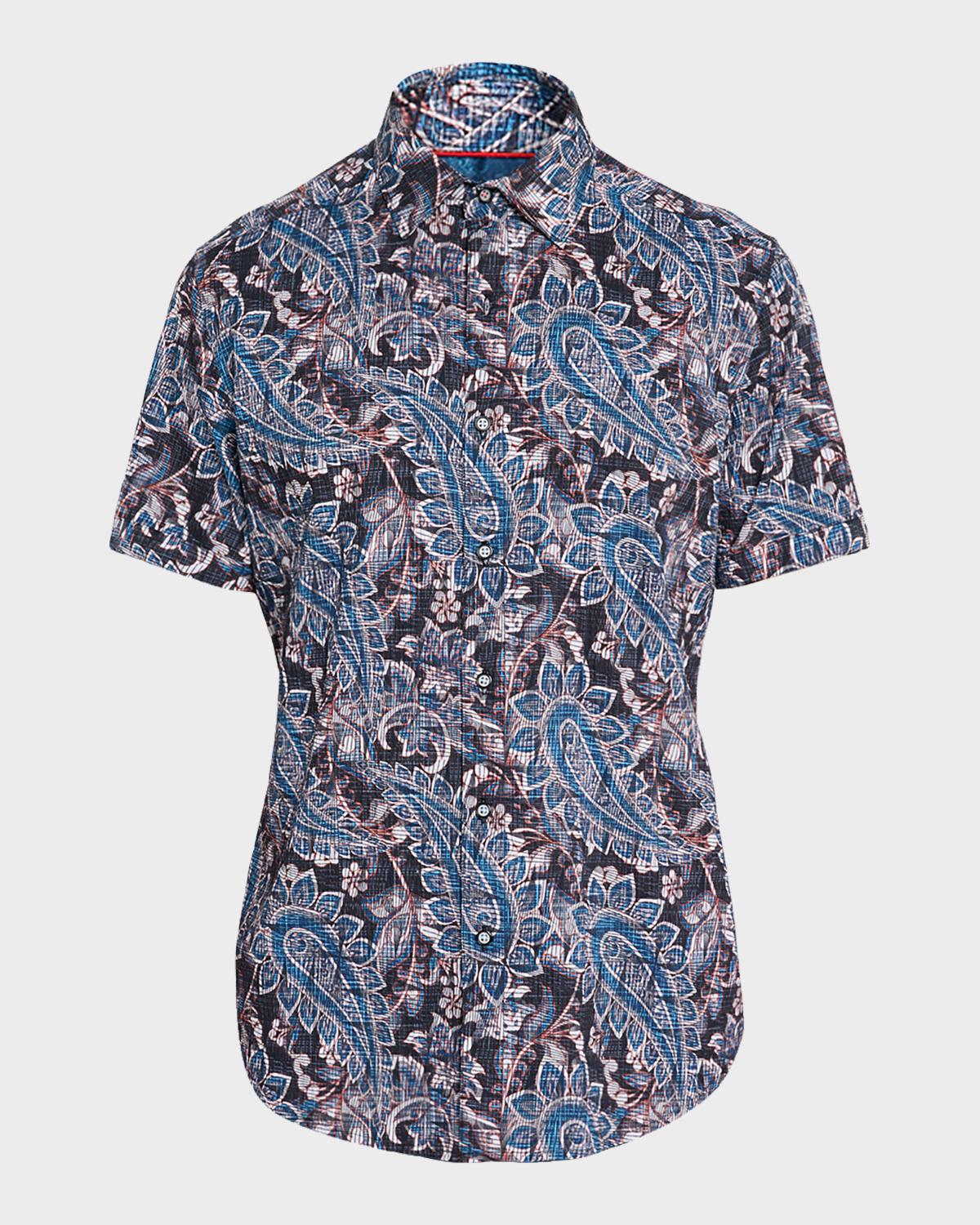 Robert Graham Men's Barrington Paisley Short-Sleeve Shirt
