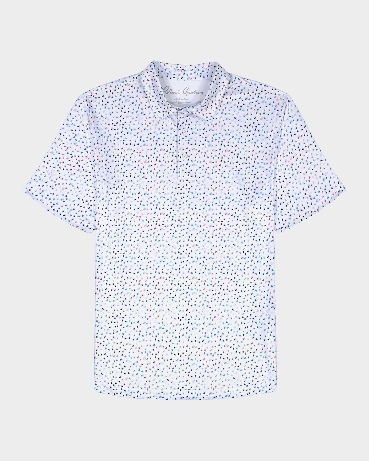 Robert Graham Men's Baybridge Dot-Print Polo Shirt