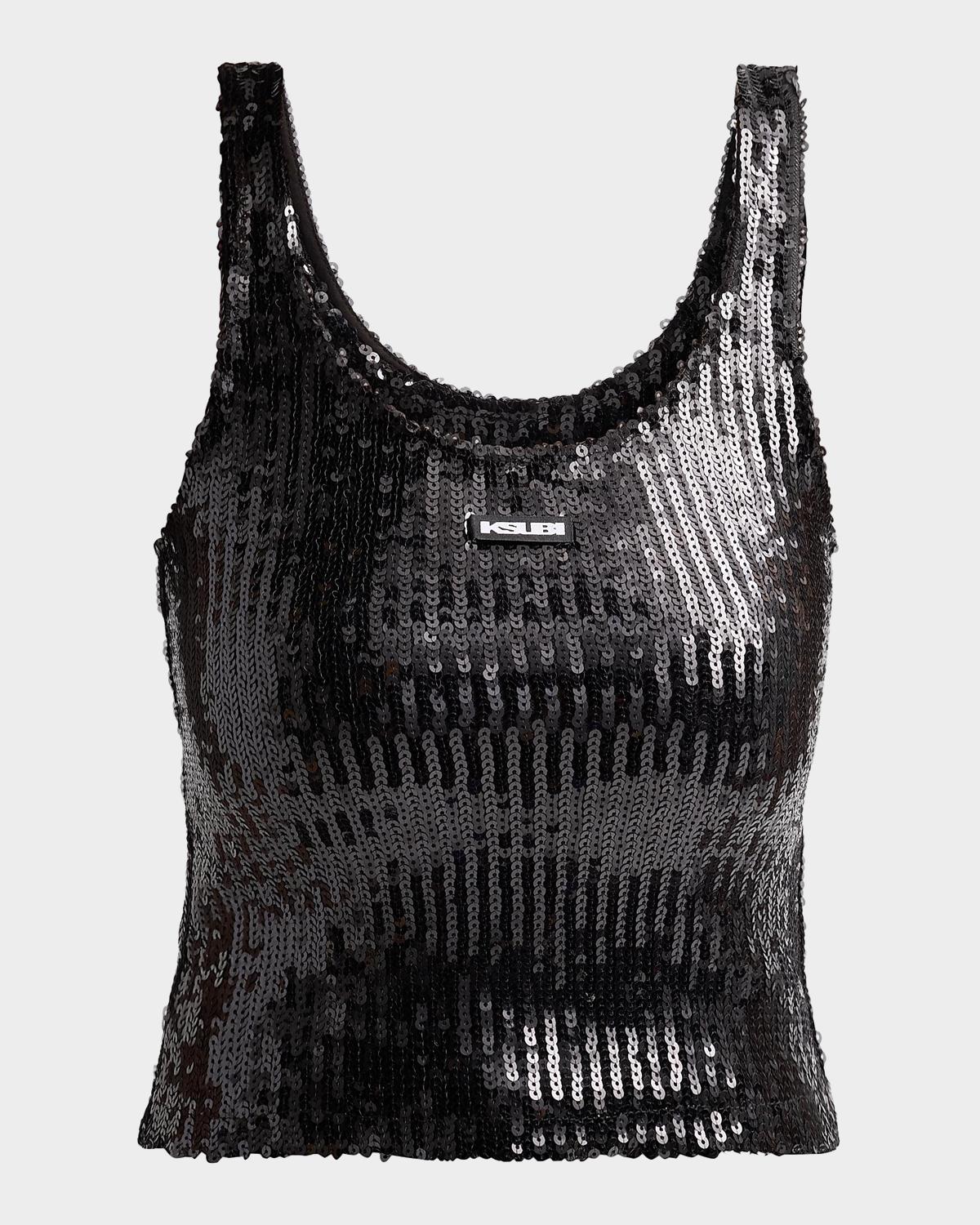 Ksubi Higher Than Heaven Chloe Sequin Tank Top