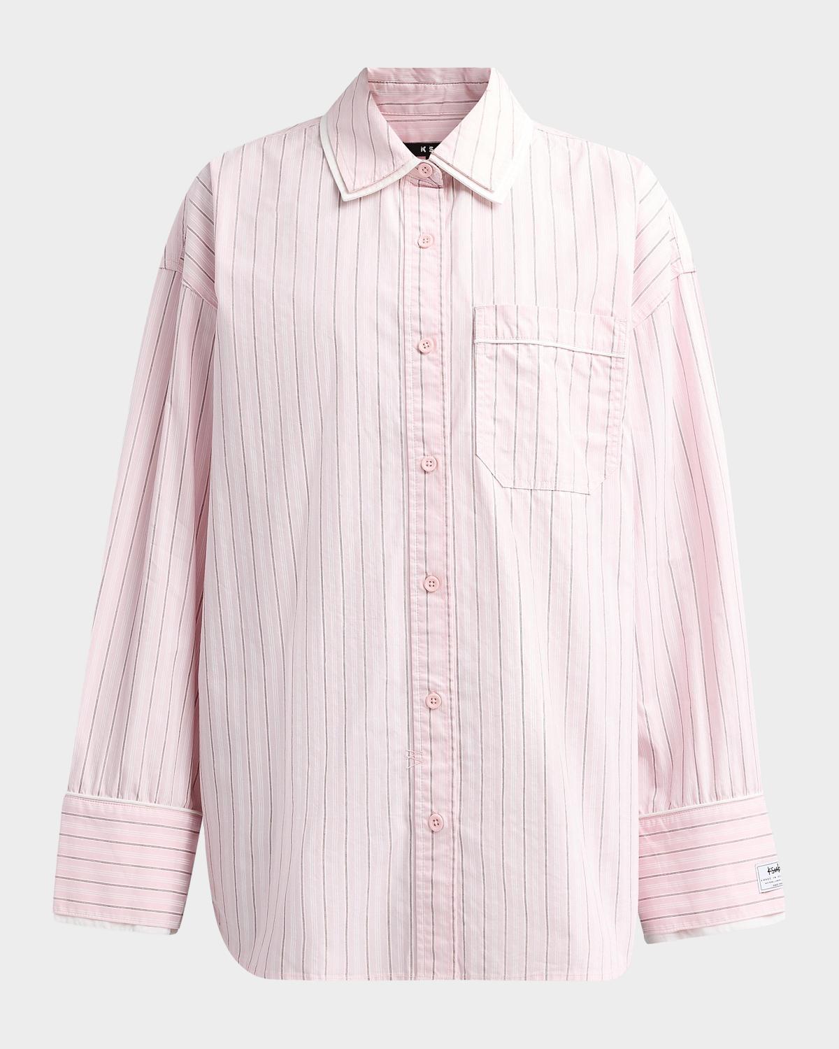 Ksubi Higher Than Heaven Astra Striped Cotton Shirt