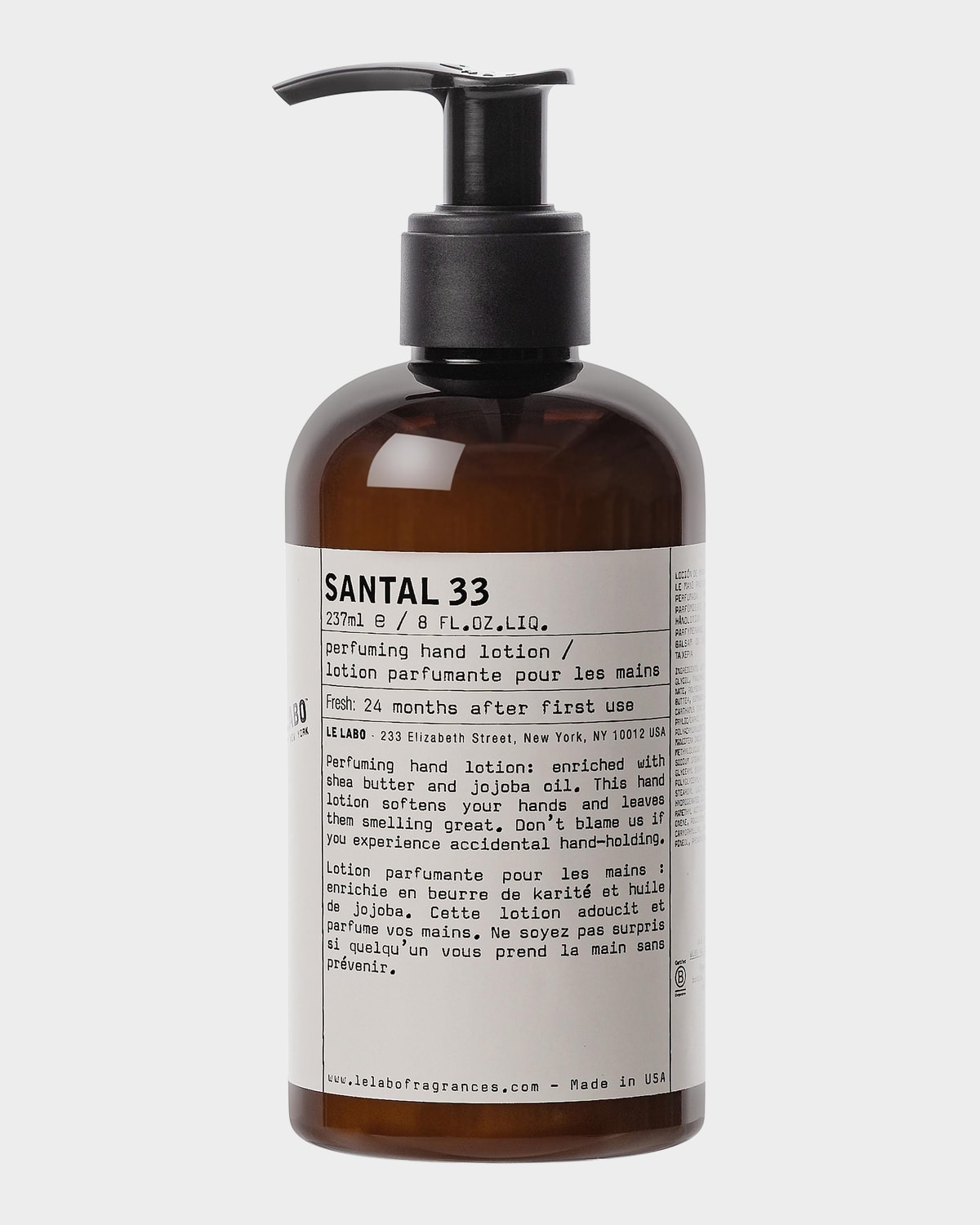 Le Labo Santal 33 Perfuming Hand Lotion, 8 Oz.