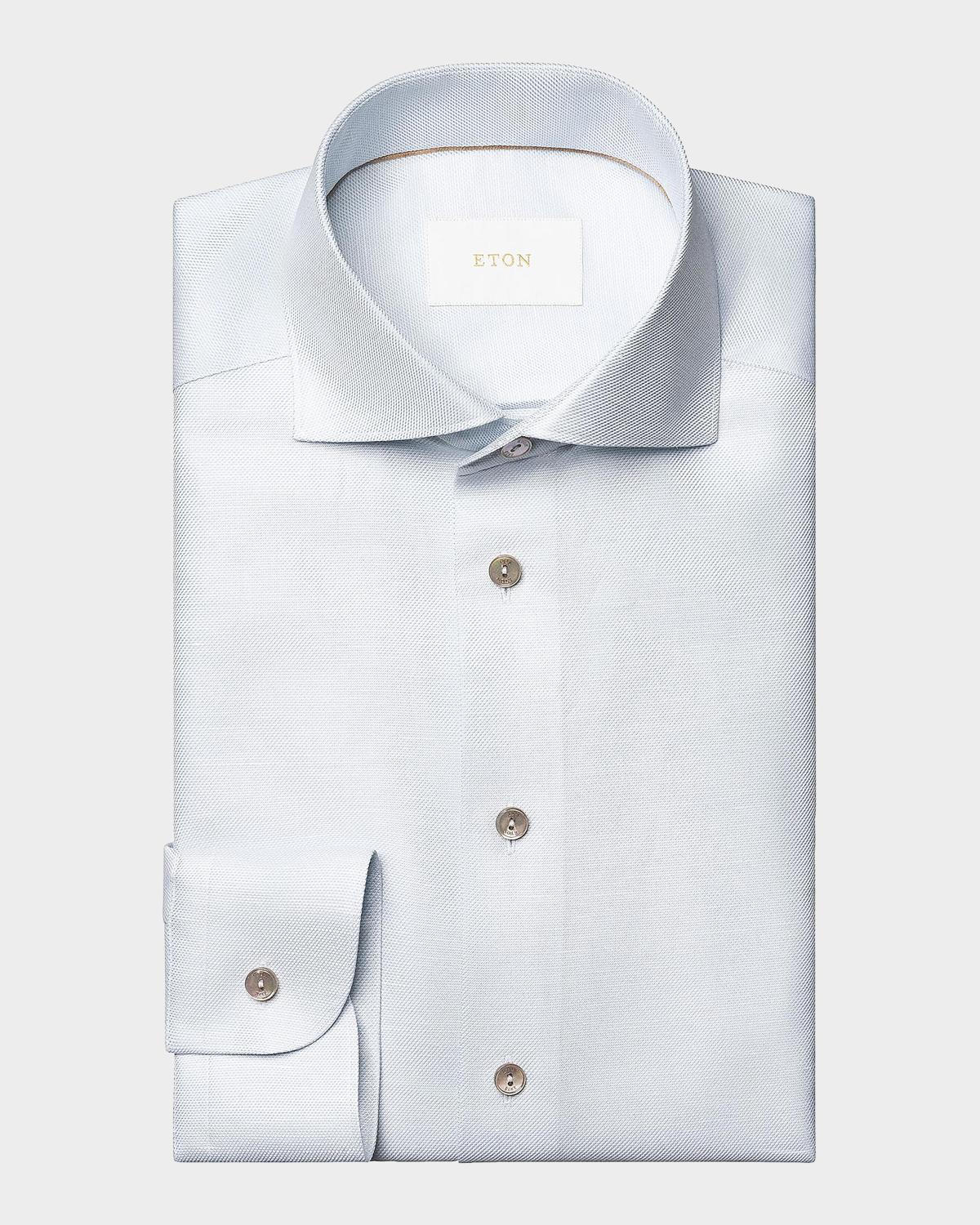 Eton Men's Cotton and Linen Sport Shirt