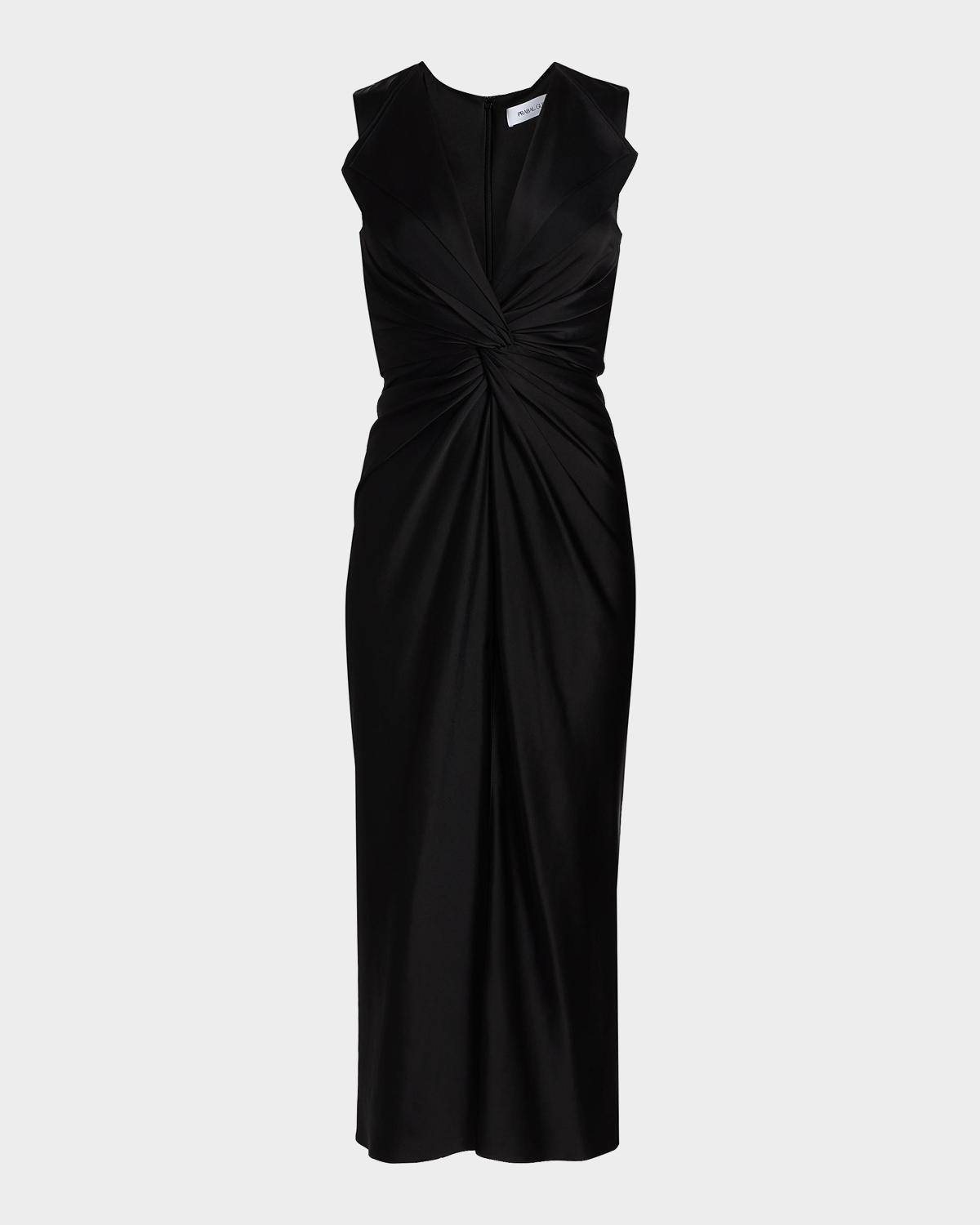 Prabal Gurung Lily Twist Front Midi Dress