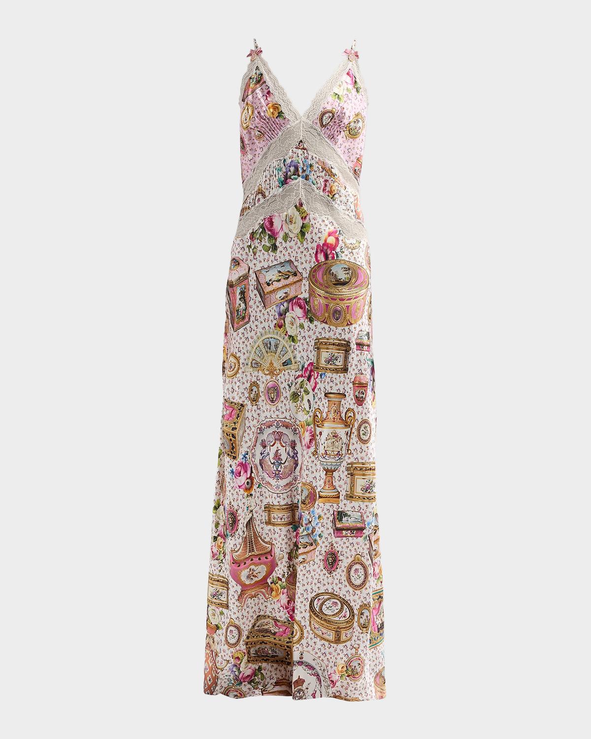 Camilla Met x Camilla In The Heart of Art Silk Maxi Slipdress