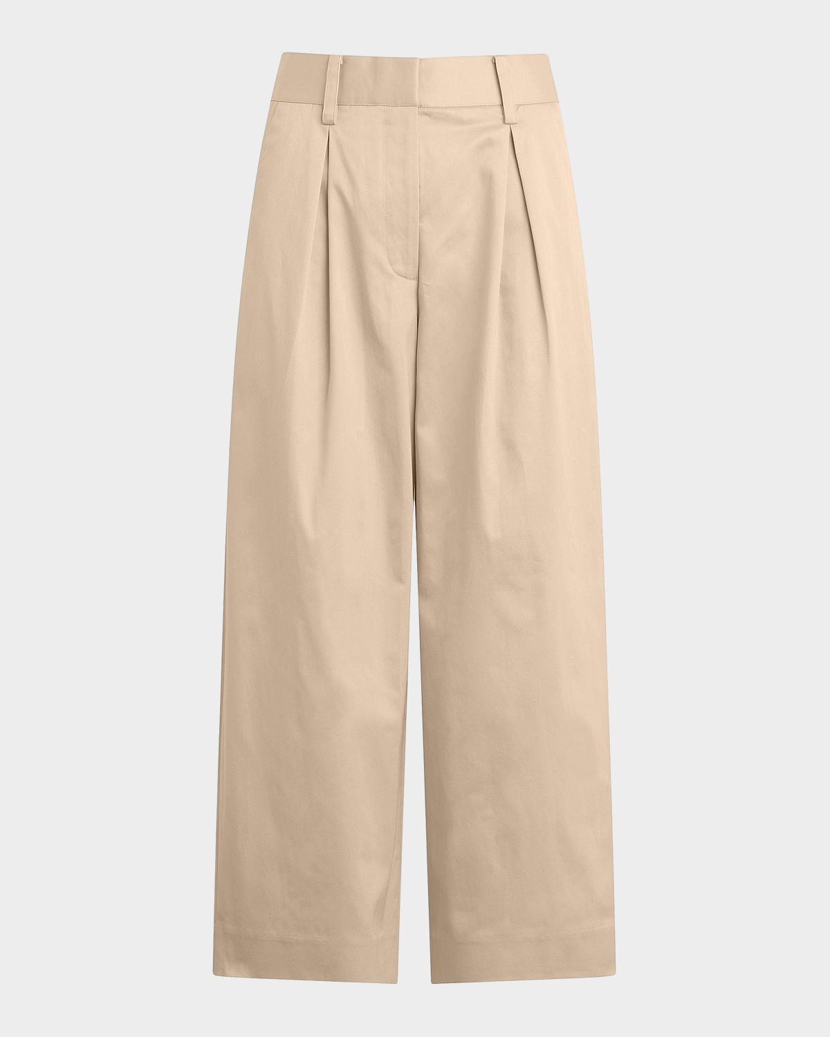Favorite Daughter The London High-Rise Wide-Leg Crop Trousers