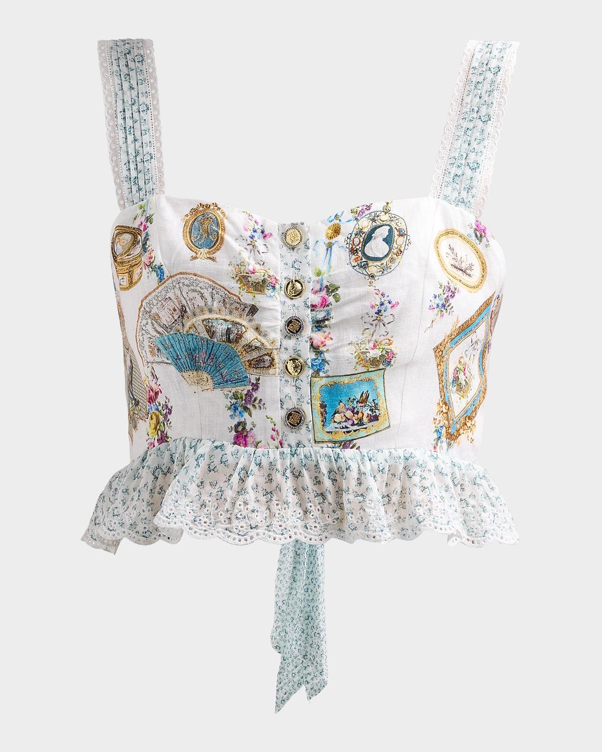 Camilla Art For The Artisans Frill Crop Top