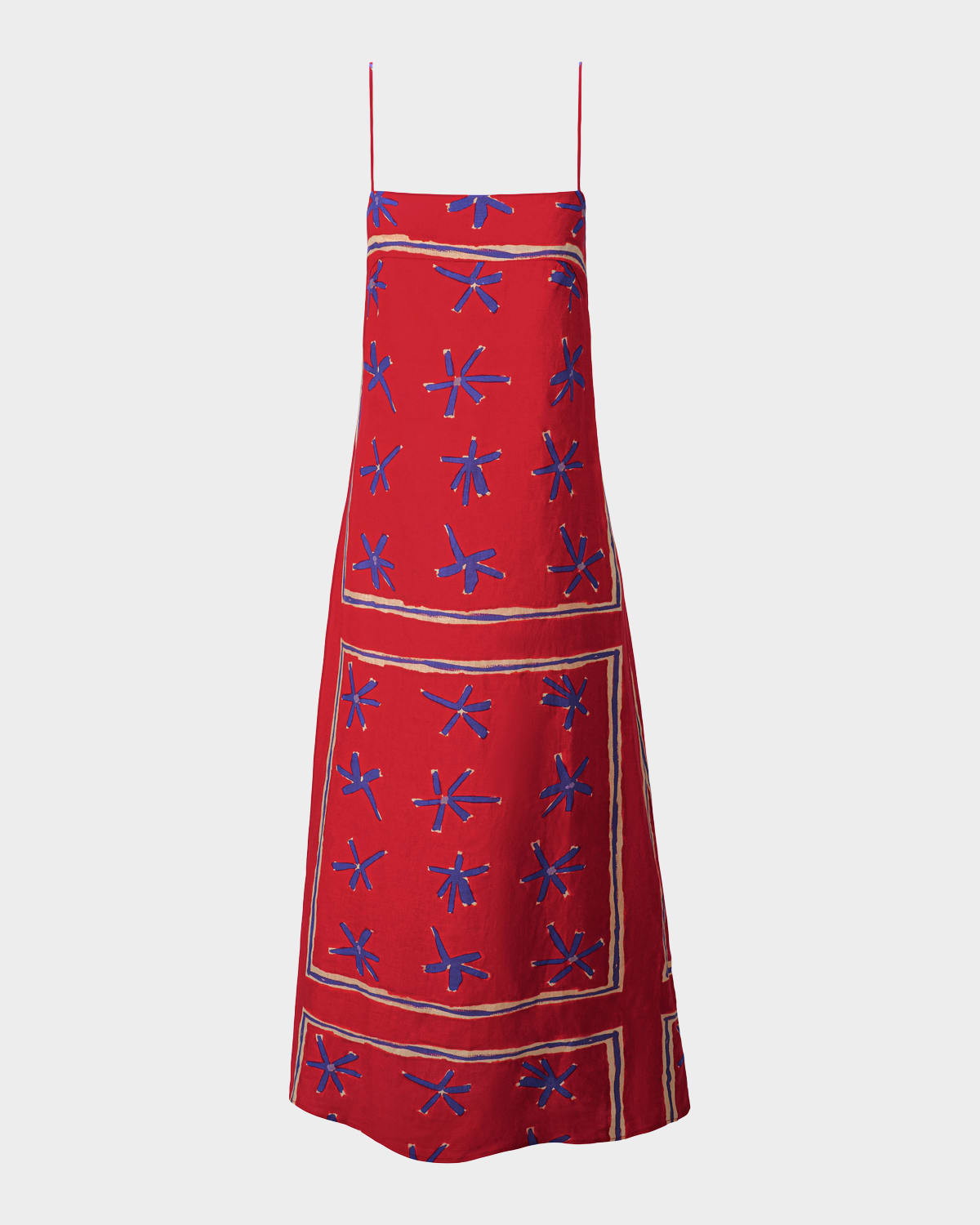 Staud Laura Linen Maxi Dress