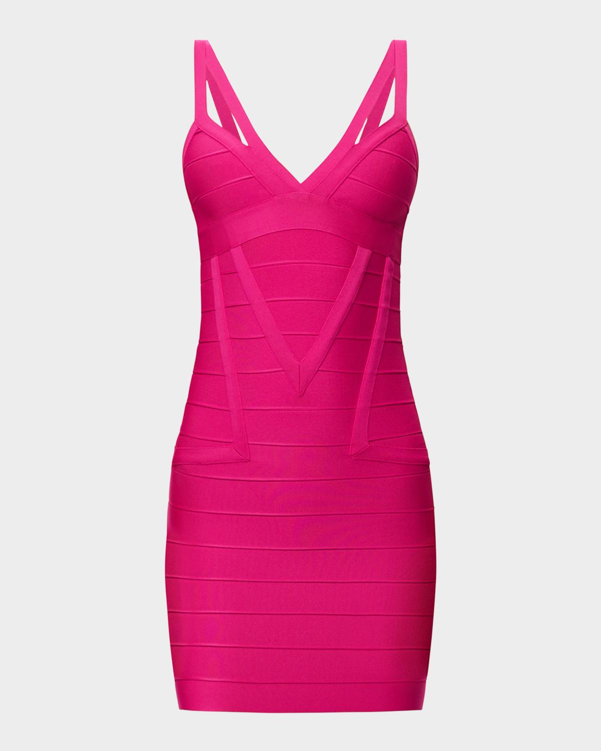 Hervé Léger The Midnight Strappy Bandage Mini Dress