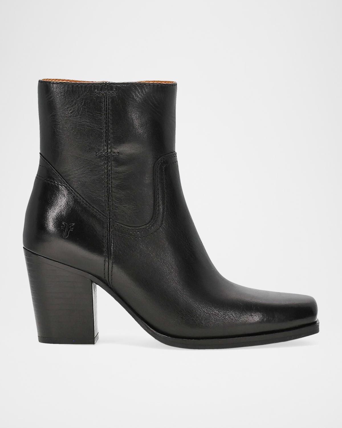 Frye Shiloh Soft Leather Zip Booties