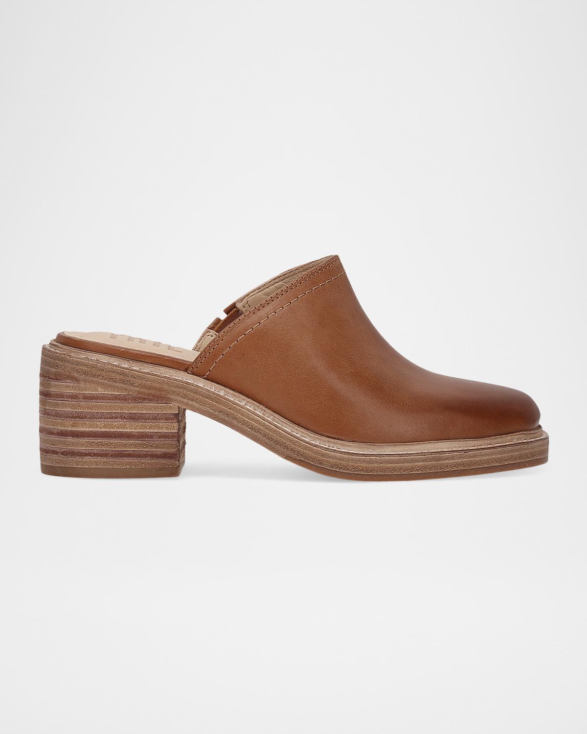 Frye 65mm Kate Leather Mules