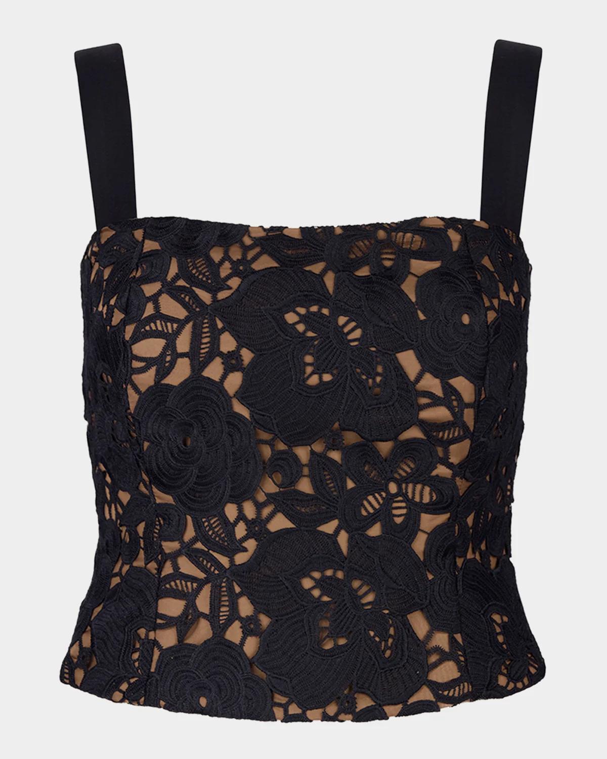 Smythe Lace Bustier with Removable Straps