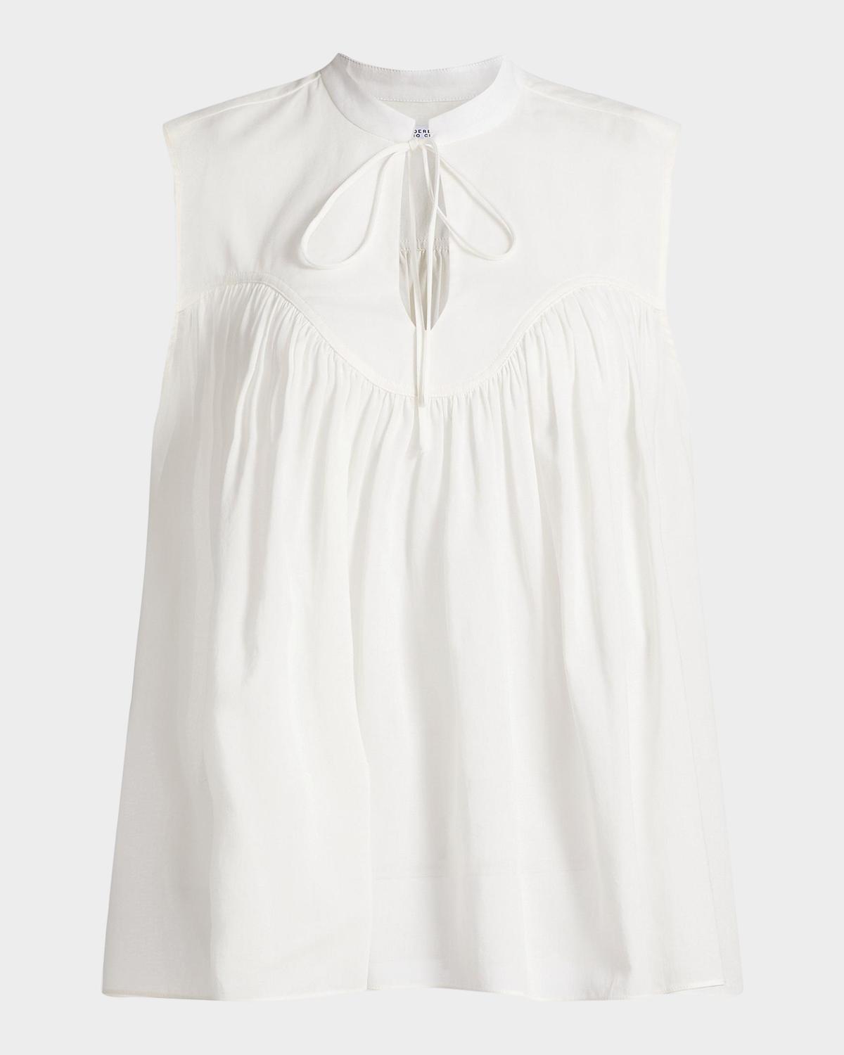 Derek Lam 10 Crosby Chase Yoked Top