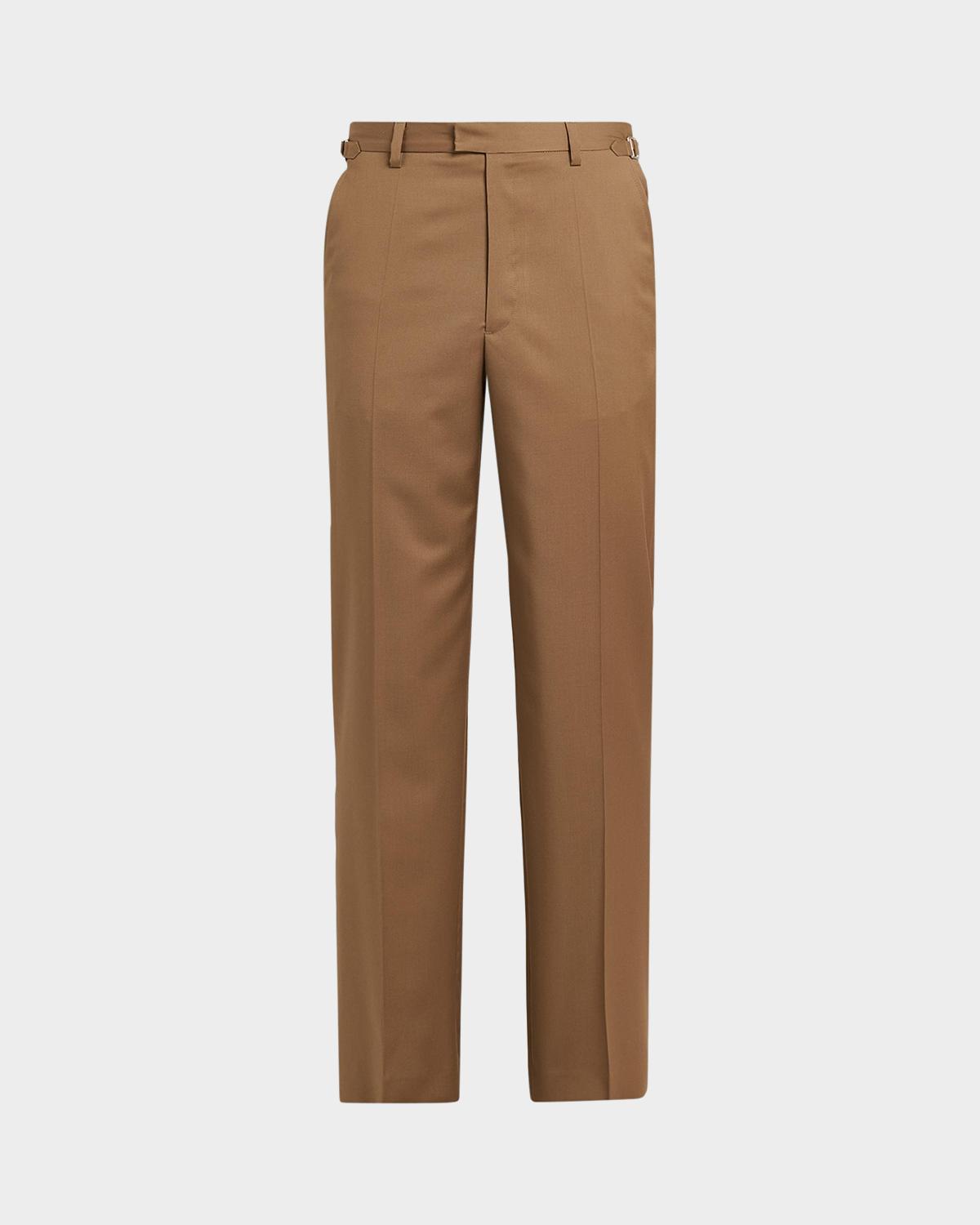 Rhude Men's Sienna Wool Straight-Leg Trousers